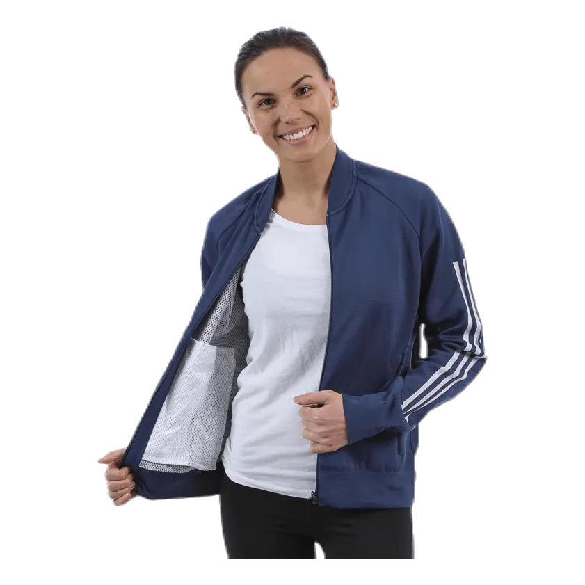 Adidas ID Knitted Bomber Jacket Blue