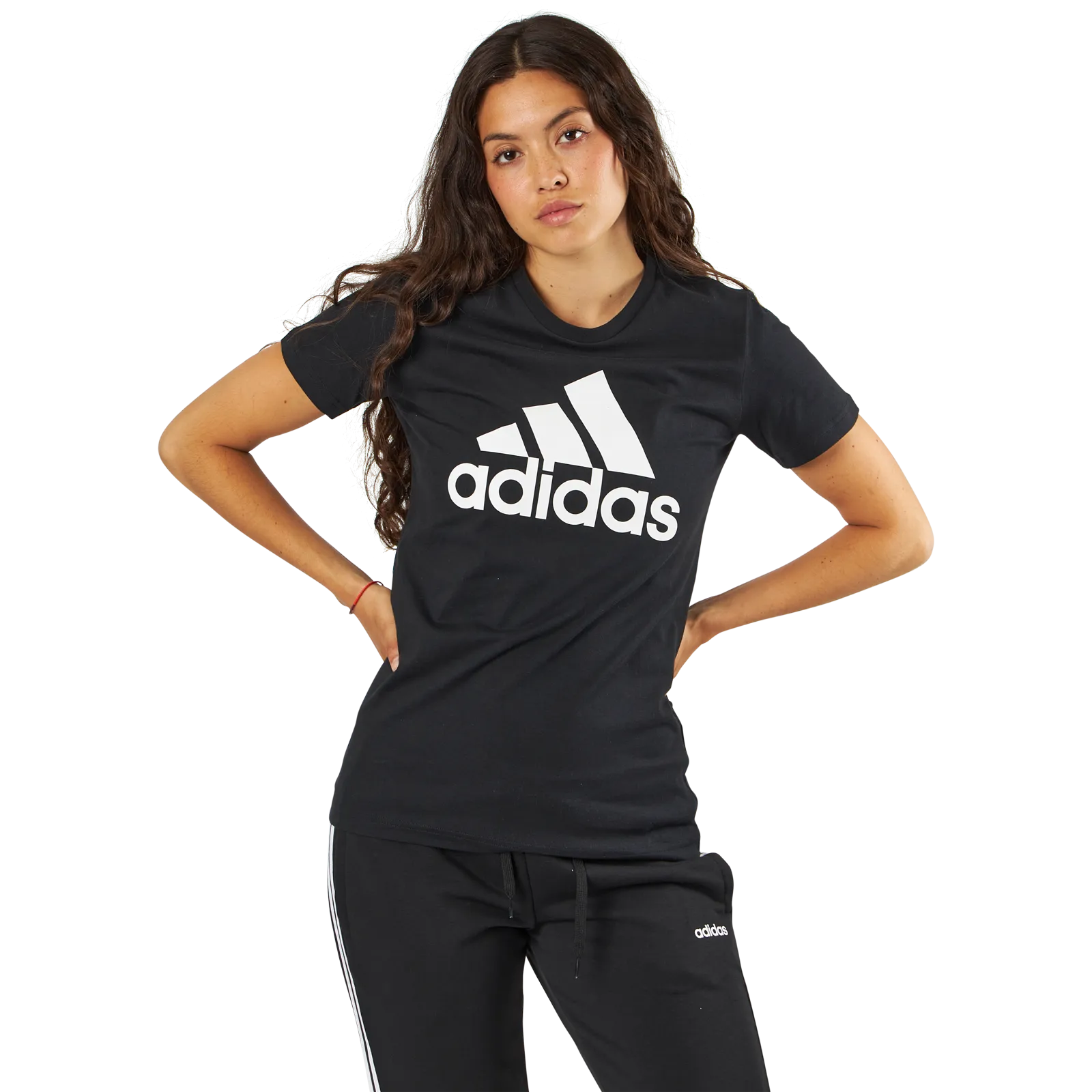 ADIDAS W BADGE OF SPORT COTTON TEE  REGULAR FIT BLACK