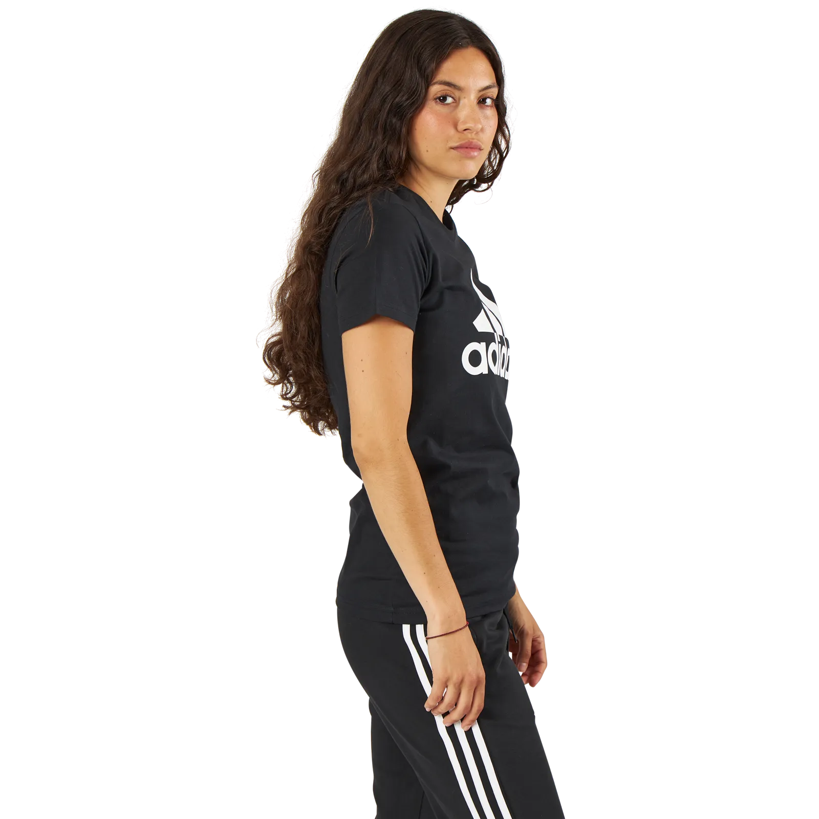 ADIDAS W BADGE OF SPORT COTTON TEE  REGULAR FIT BLACK