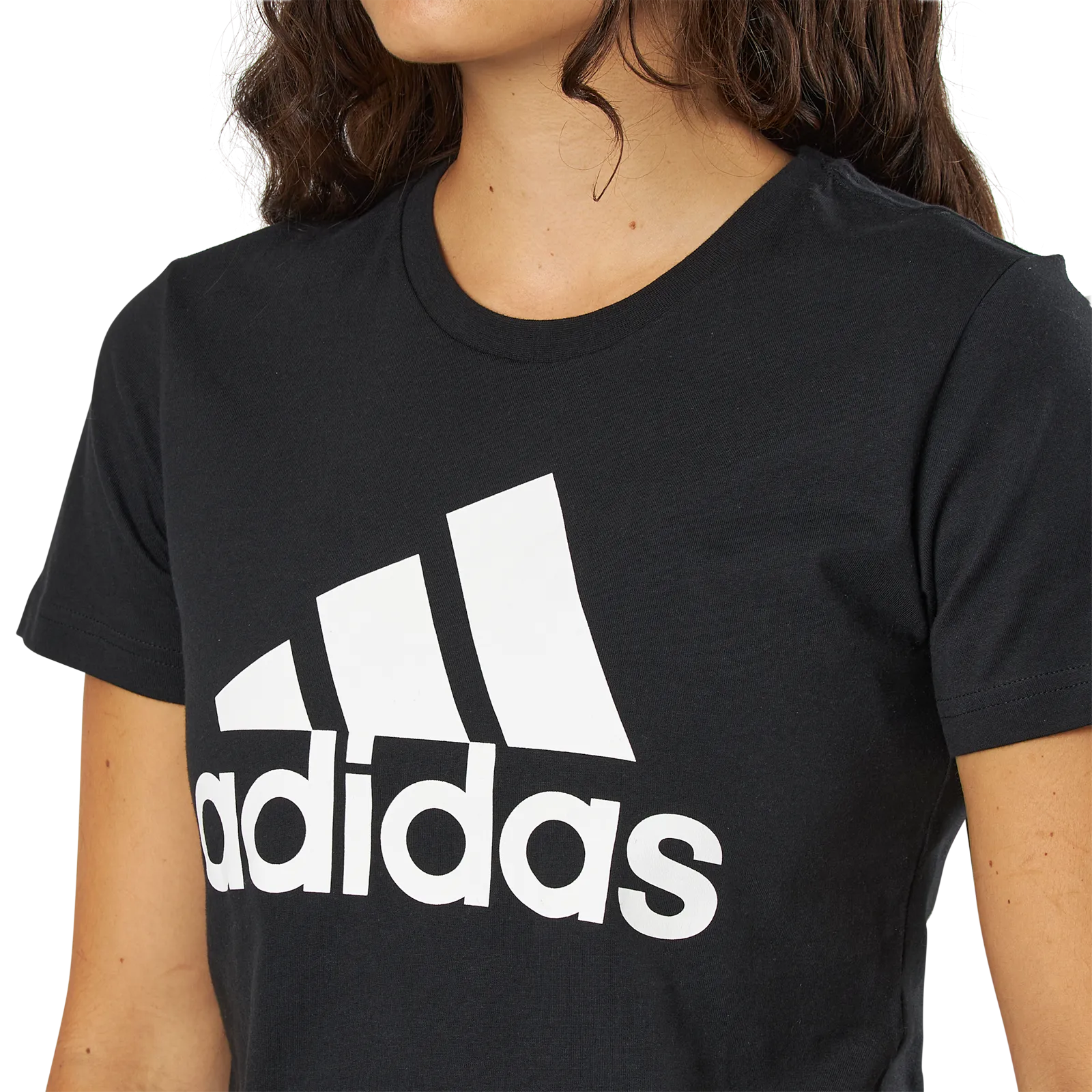 ADIDAS W BADGE OF SPORT COTTON TEE  REGULAR FIT BLACK