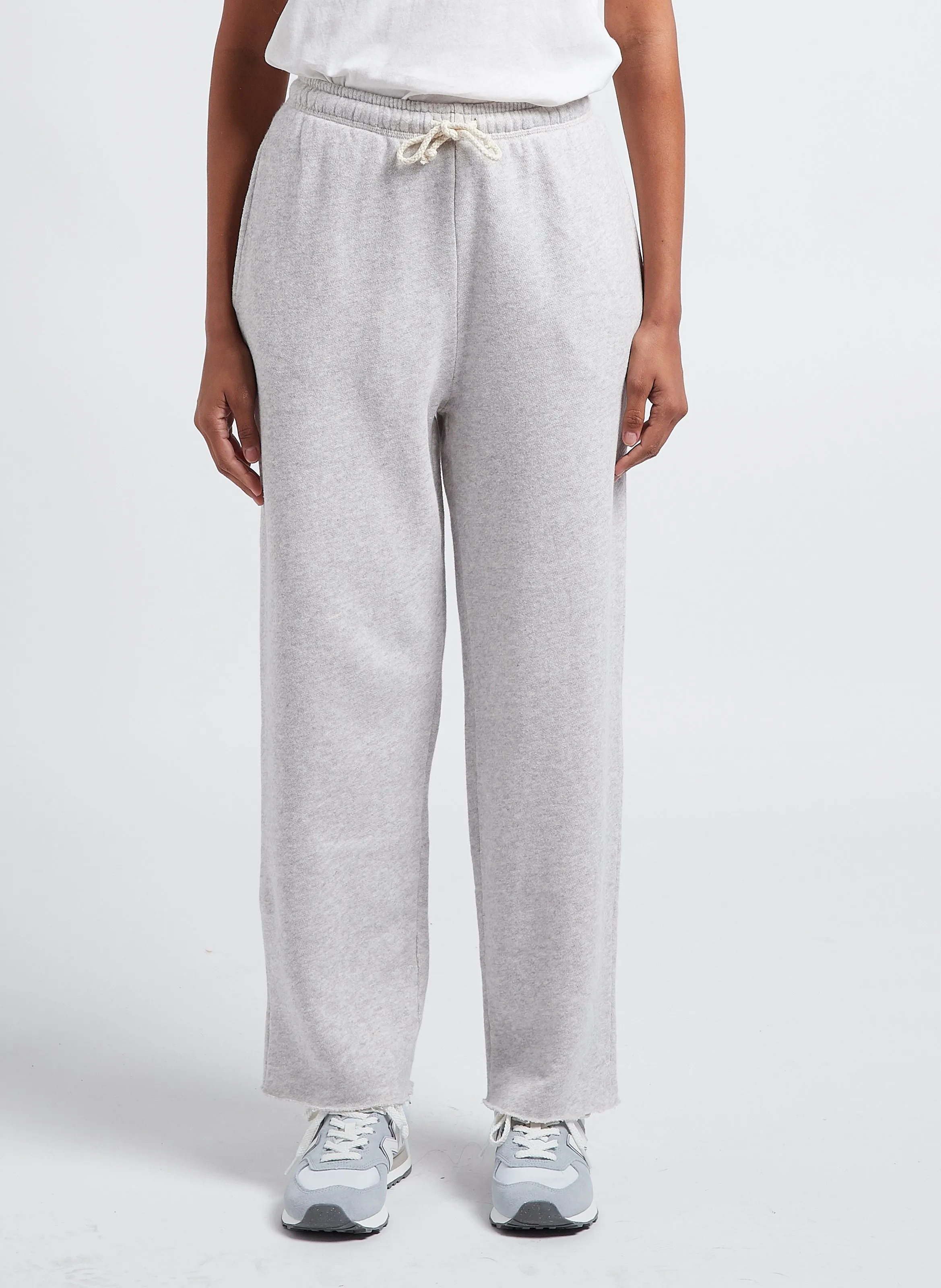 AMERICAN VINTAGE KODYTOWN  PANTALóN DE JOGGING RECTO DE ALGODóN EN GRIS