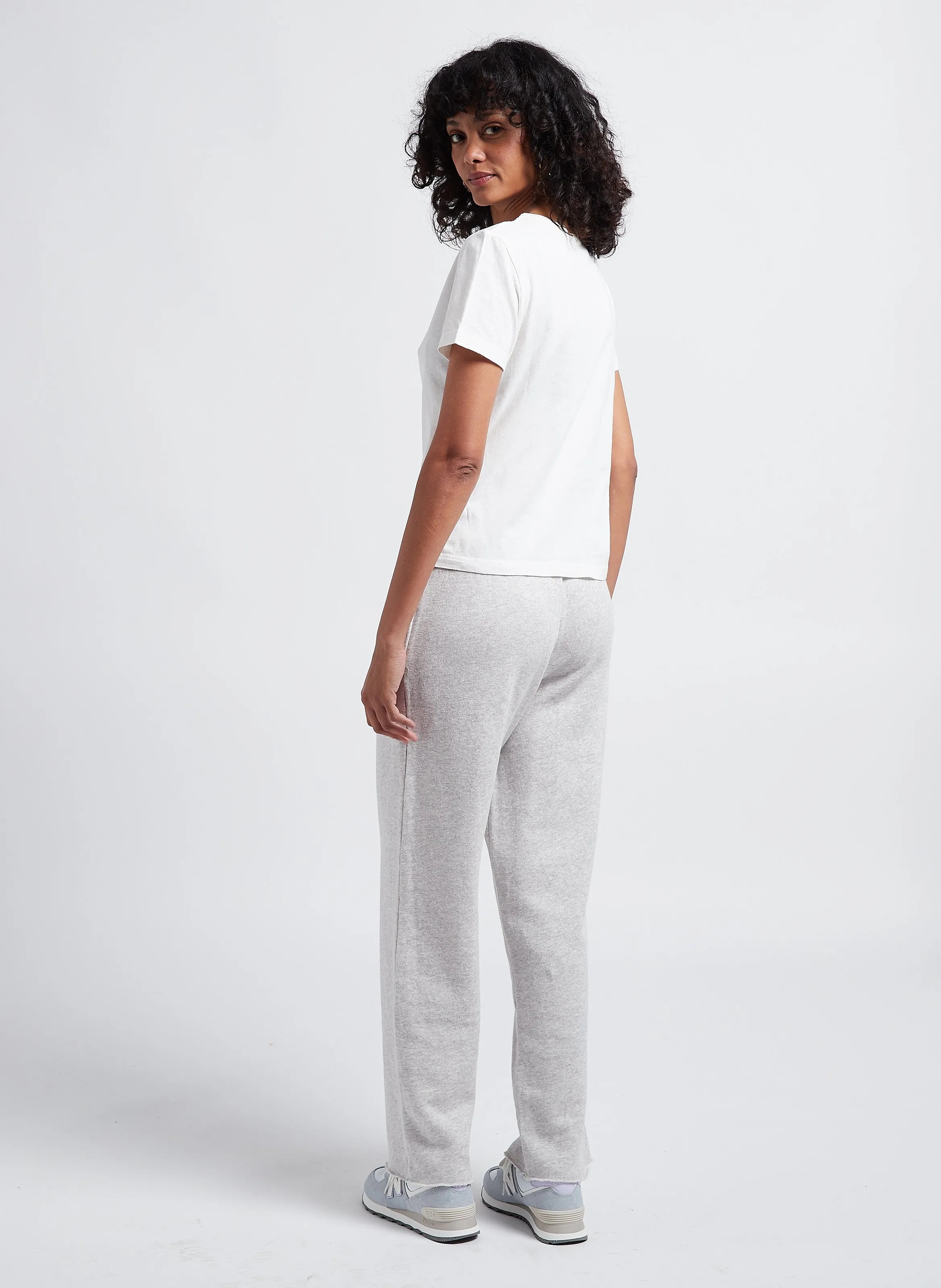 AMERICAN VINTAGE KODYTOWN  PANTALóN DE JOGGING RECTO DE ALGODóN EN GRIS