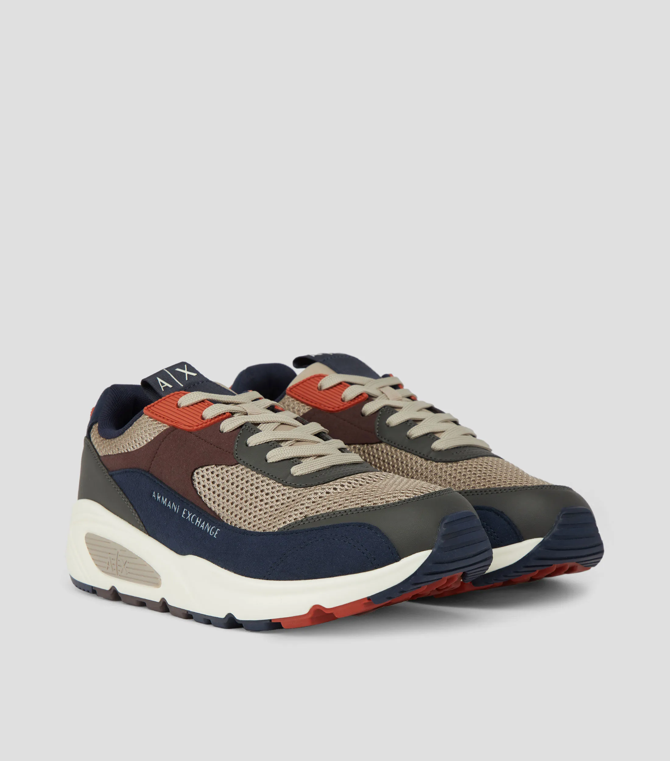 Armani Exchange Tenis casuales con bloques a contraste Hombre