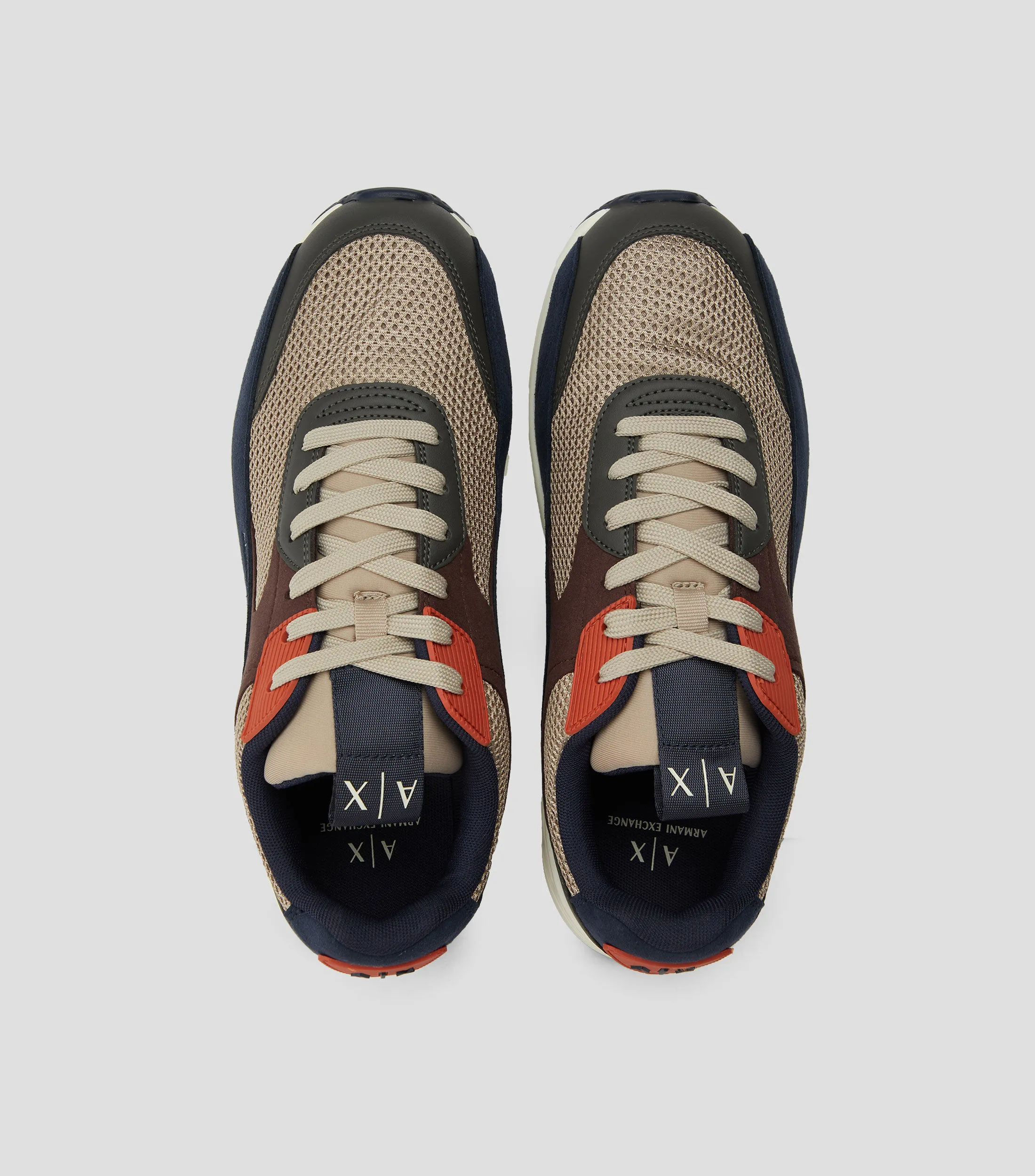 Armani Exchange Tenis casuales con bloques a contraste Hombre