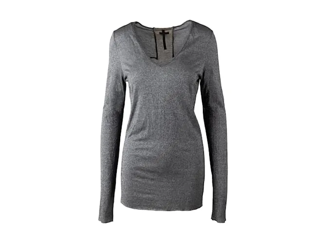 Autre Marque l.sol.segundo. Camiseta brillante Gris 