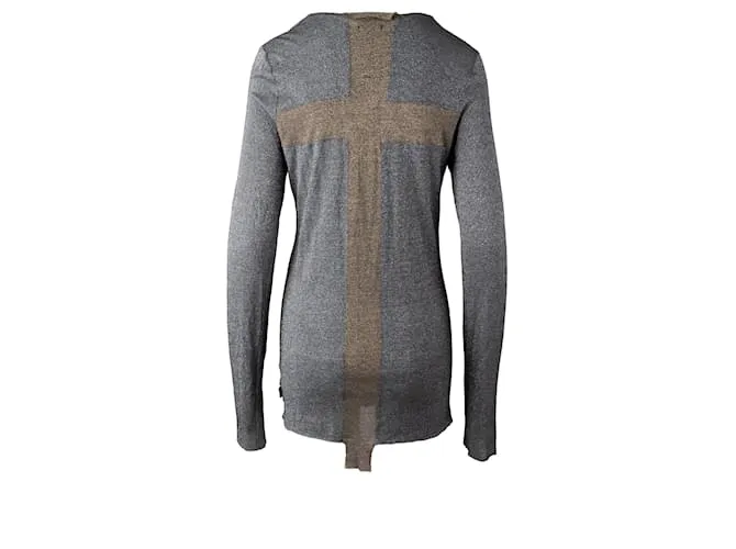 Autre Marque l.sol.segundo. Camiseta brillante Gris 