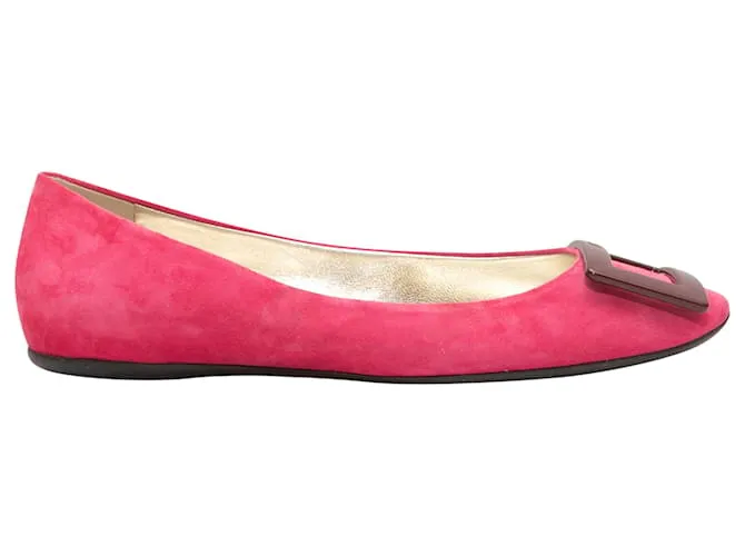 Bailarinas Roger Vivier Gommette fucsia y burdeos Talla 39 Rosa 