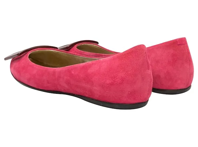 Bailarinas Roger Vivier Gommette fucsia y burdeos Talla 39 Rosa 
