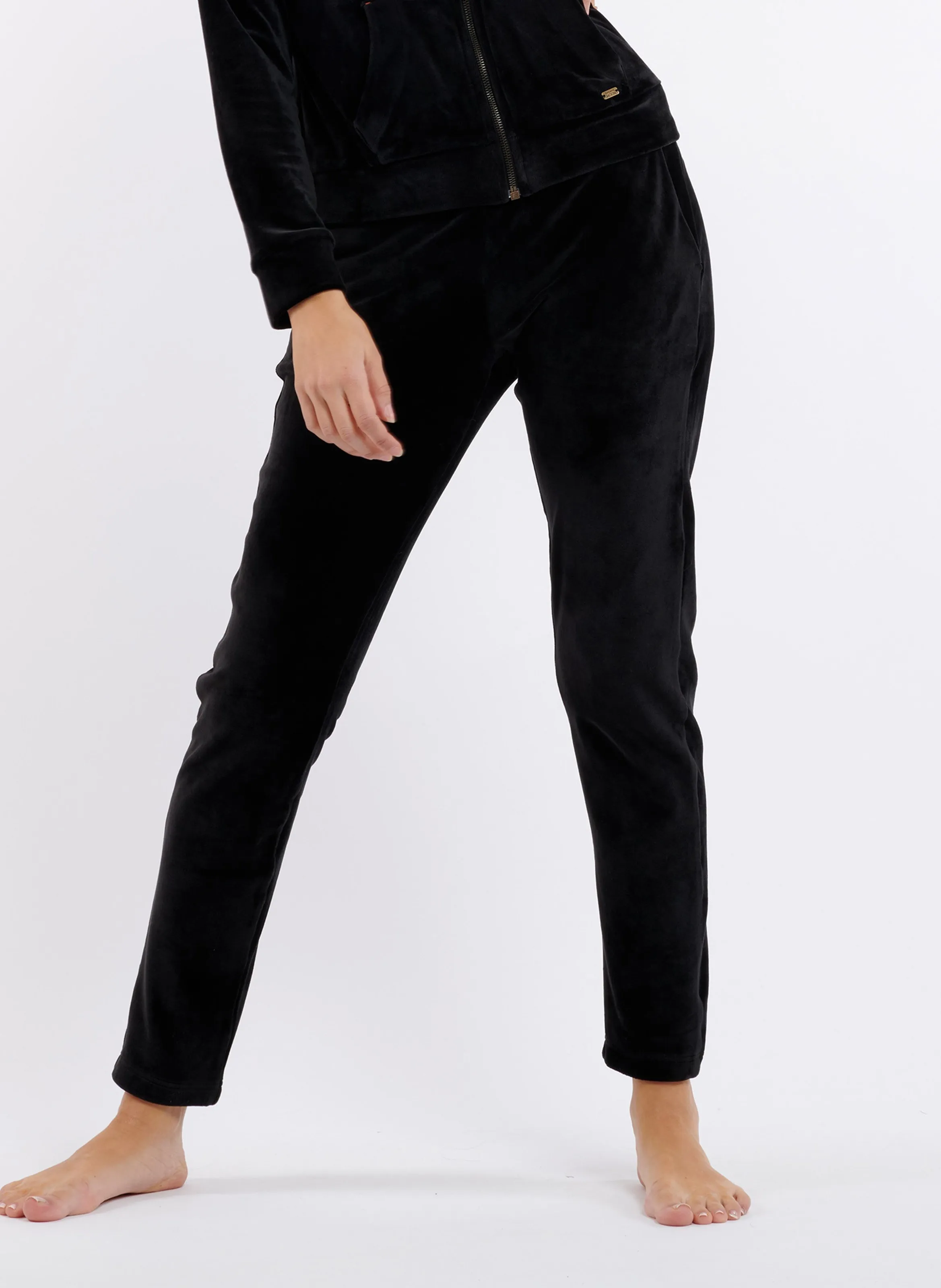 BANANA MOON KEENAN SEALAKE  PANTALóN DE JOGGING DE TERCIOPELO EN NEGRO