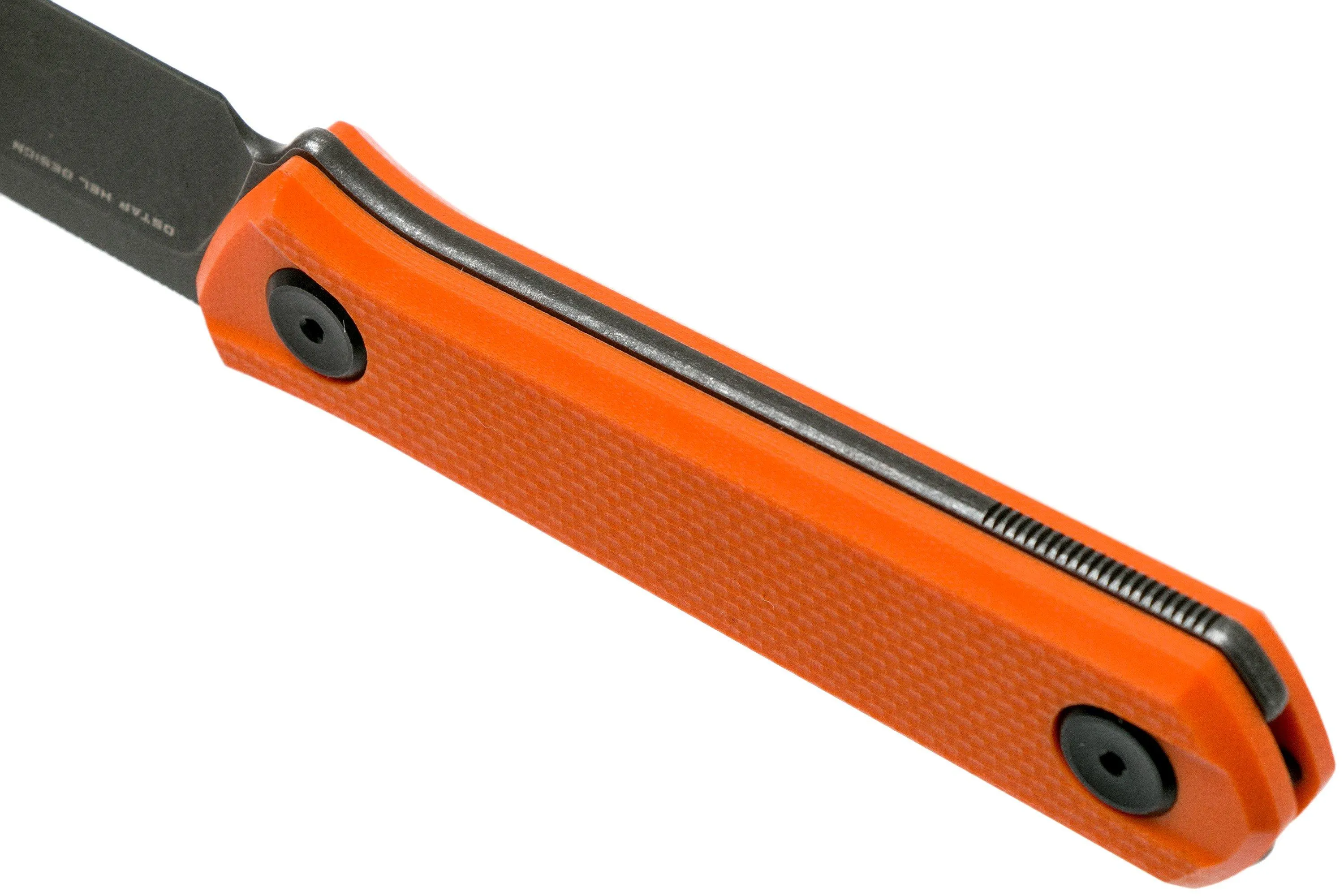 Bestech Hedron BFK02C Orange cuchillo fijo, Ostap Hel design