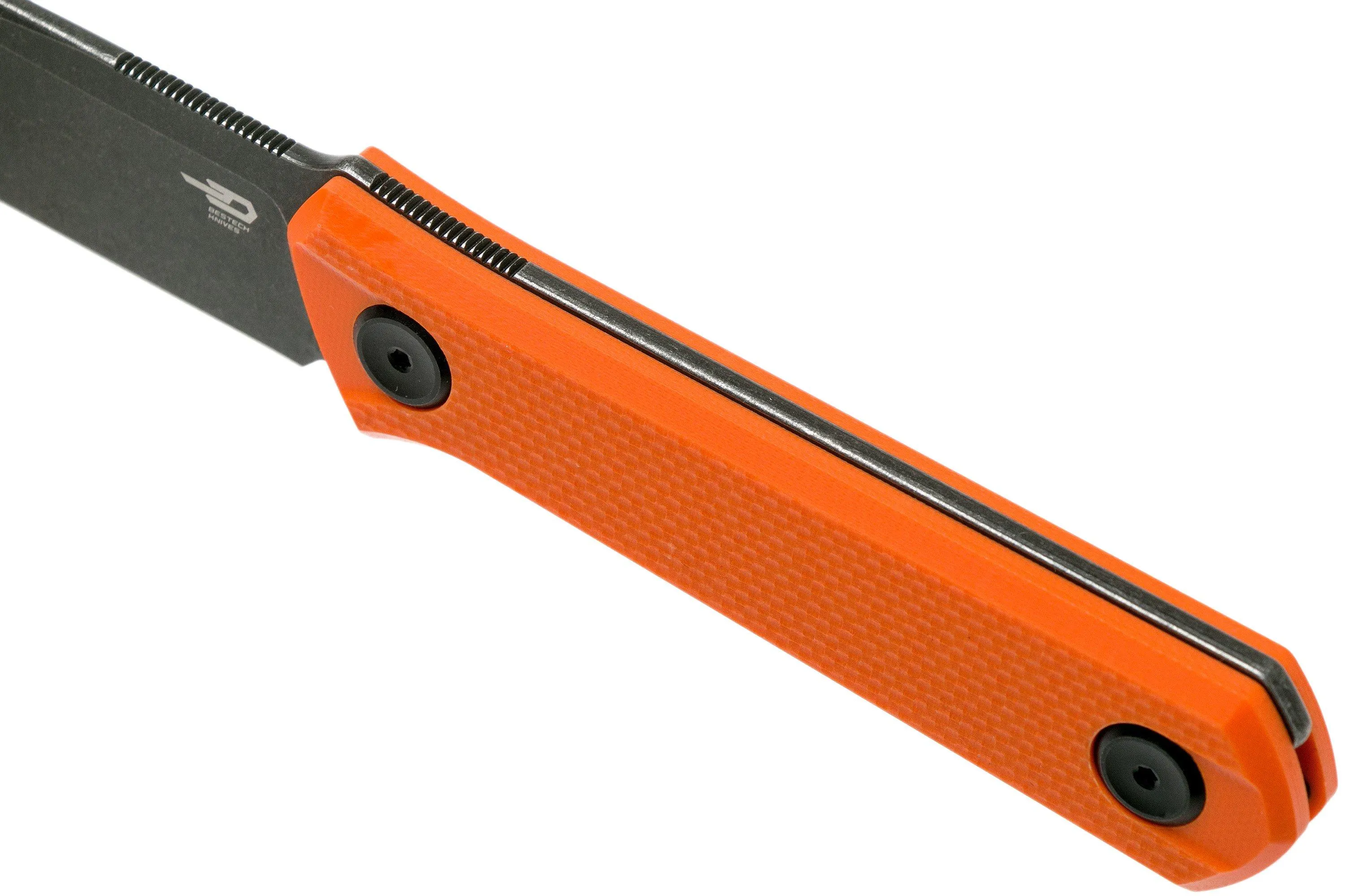 Bestech Hedron BFK02C Orange cuchillo fijo, Ostap Hel design