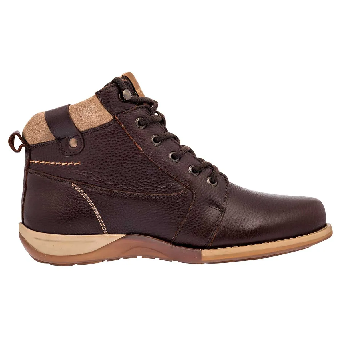 Botas Exterior Piel Color Café Para Mujer De Verde Tabaco