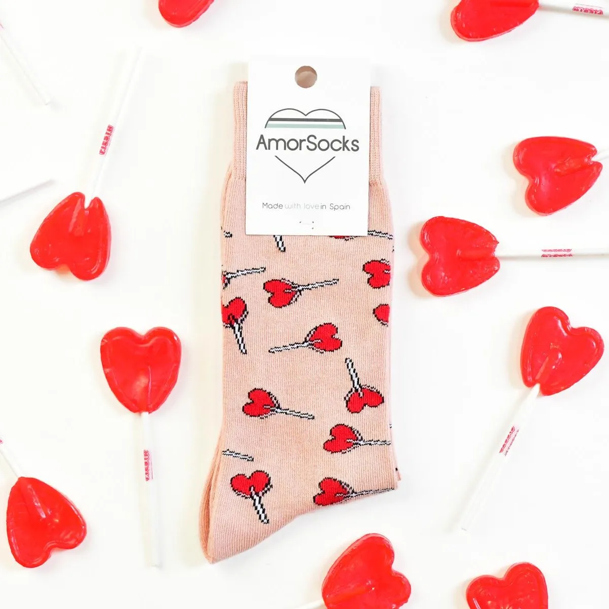 Calcetín AmorSocks Piruletas Nude