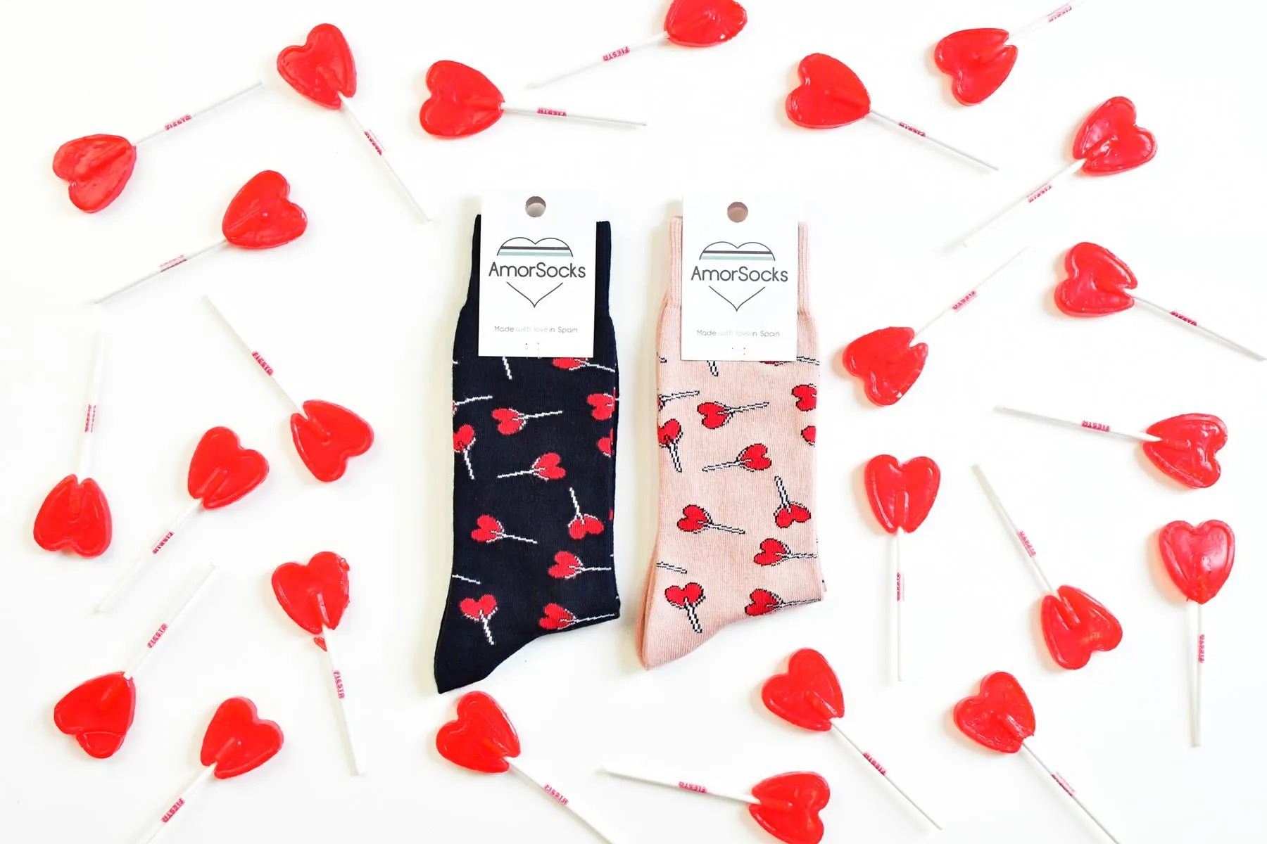 Calcetín AmorSocks Piruletas Nude