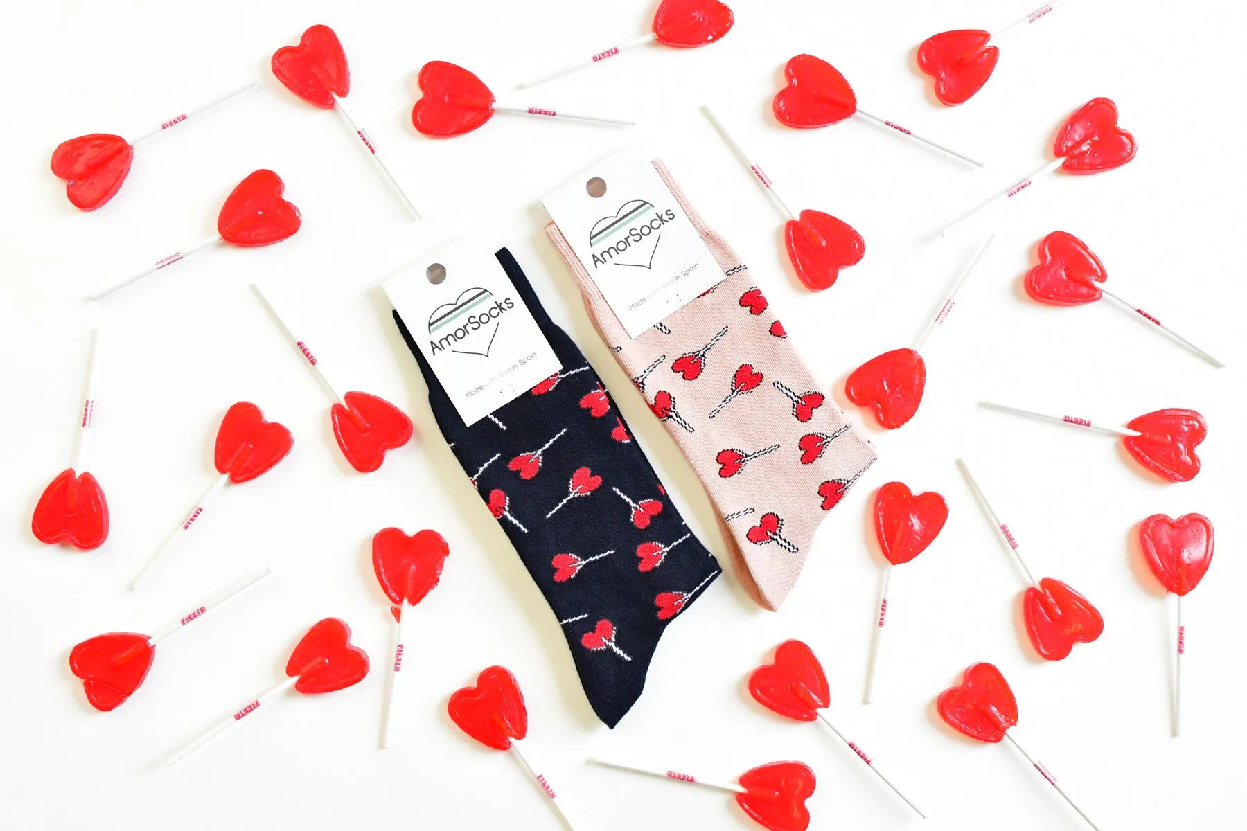 Calcetín AmorSocks Piruletas Nude