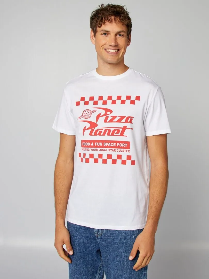 CAMISA ESTAMPADA 'PIZZA PLANET' 'TOY STORY'  BLANCO