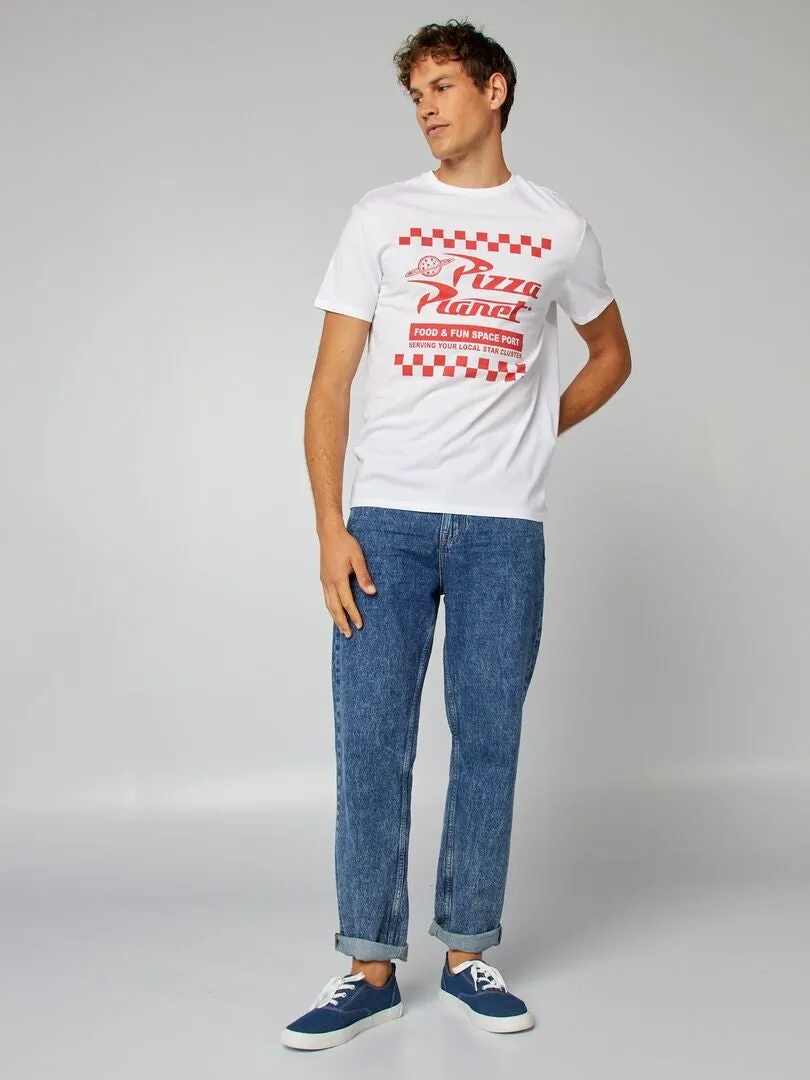 CAMISA ESTAMPADA 'PIZZA PLANET' 'TOY STORY'  BLANCO