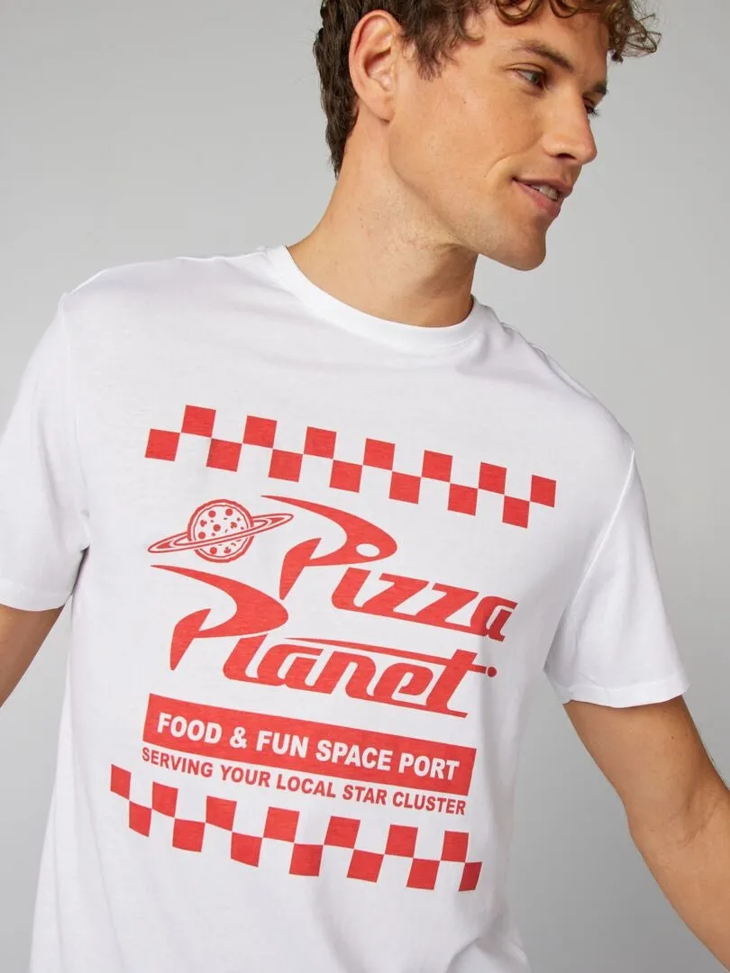 CAMISA ESTAMPADA 'PIZZA PLANET' 'TOY STORY'  BLANCO