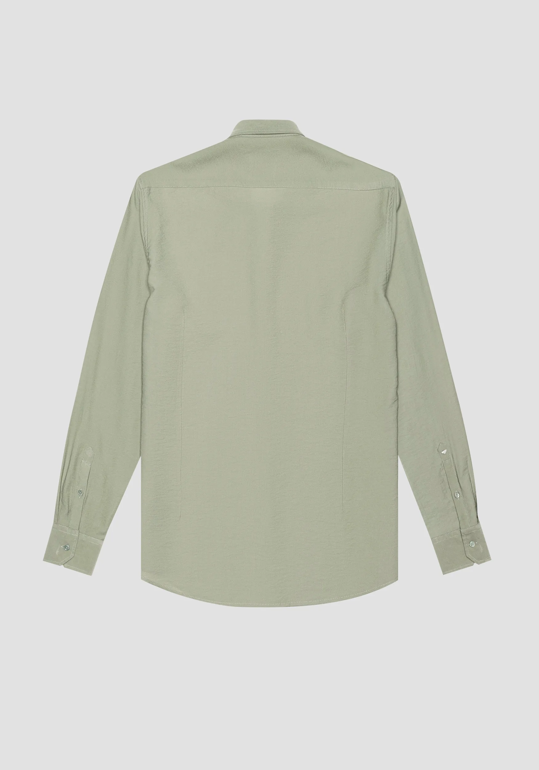 CAMISA NÁPOLES DE AJUSTE REGULAR EN TELA DE MEZCLA DE VISCOSA CON MANO SUAVE