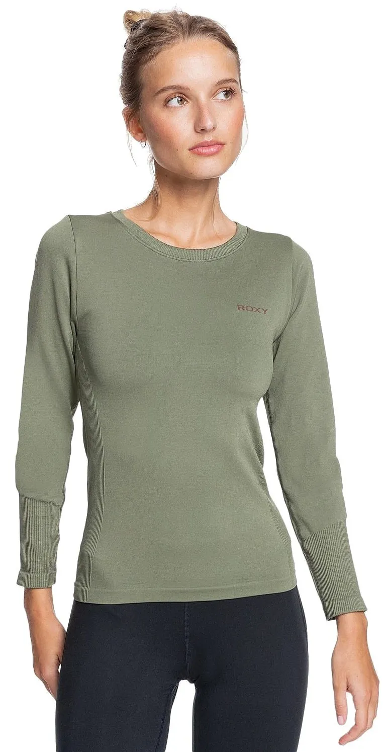 CAMISA ROXY PROUD OF BEING LS  TPC0/DEEP LICHEN GREEN  WOMEN´S