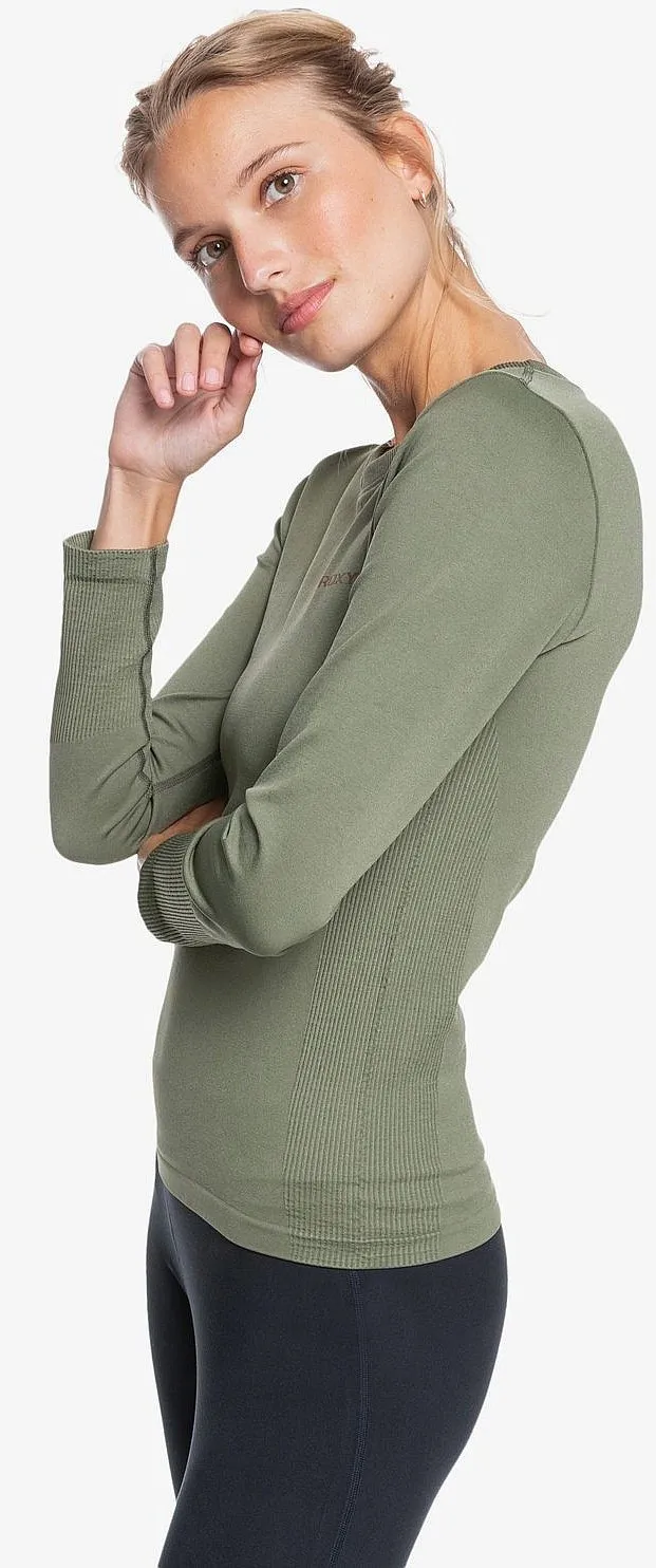 CAMISA ROXY PROUD OF BEING LS  TPC0/DEEP LICHEN GREEN  WOMEN´S