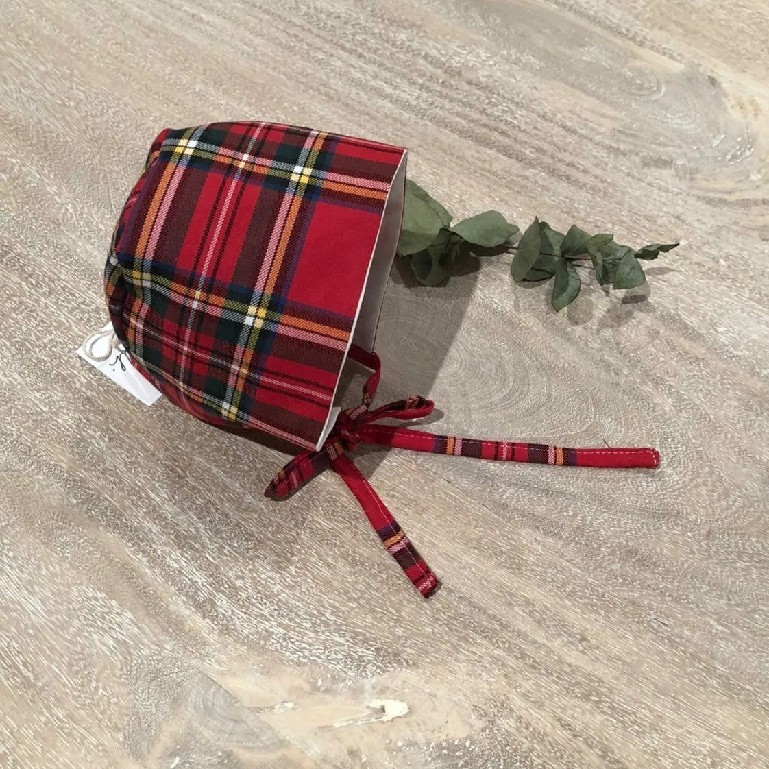 Capota tartán roja
