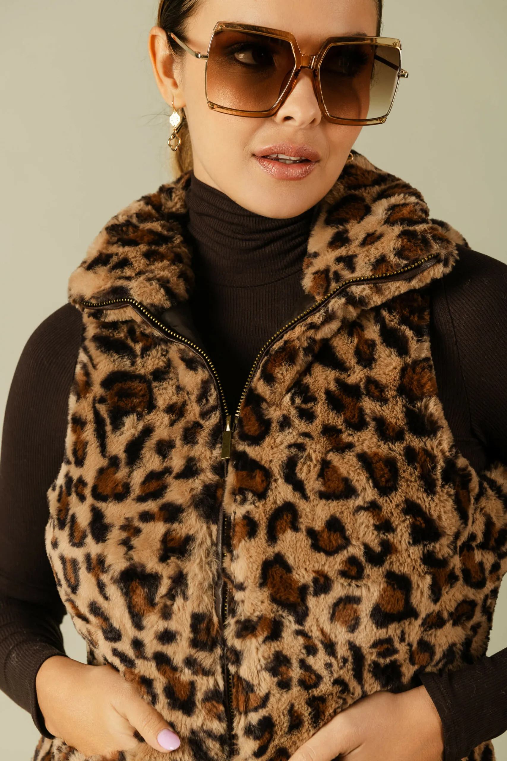 Chaleco animal print