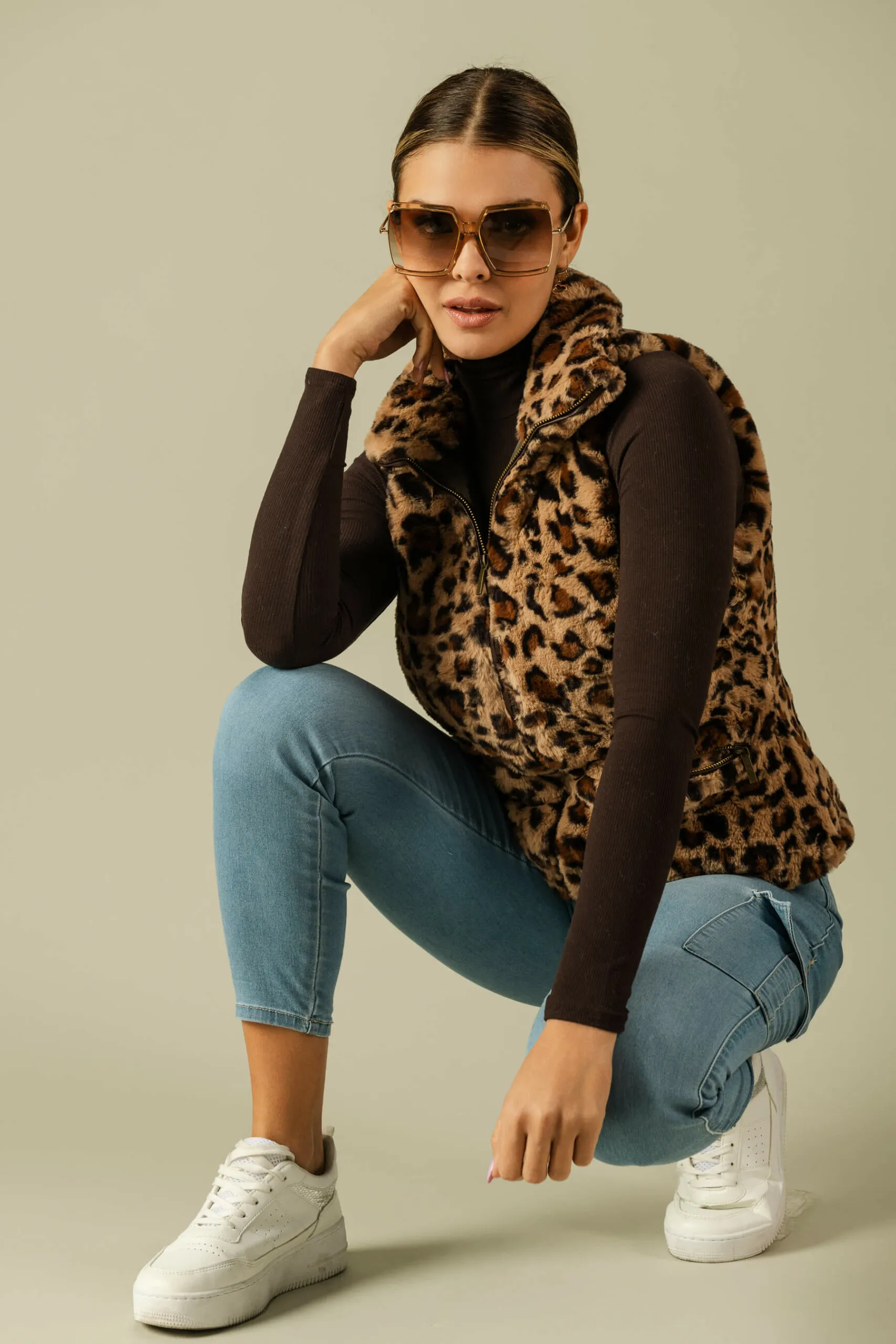 Chaleco animal print