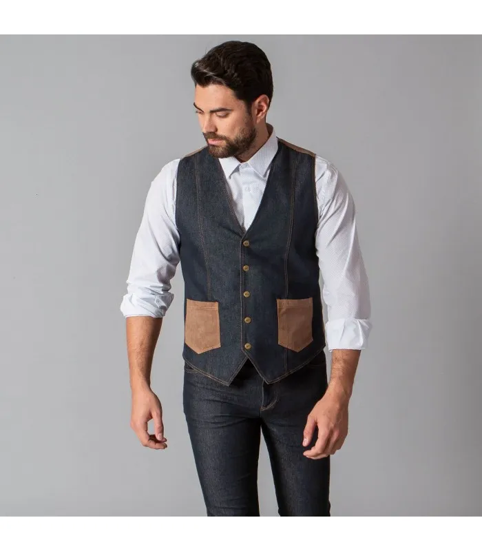 Chaleco hombre tejano Fiego