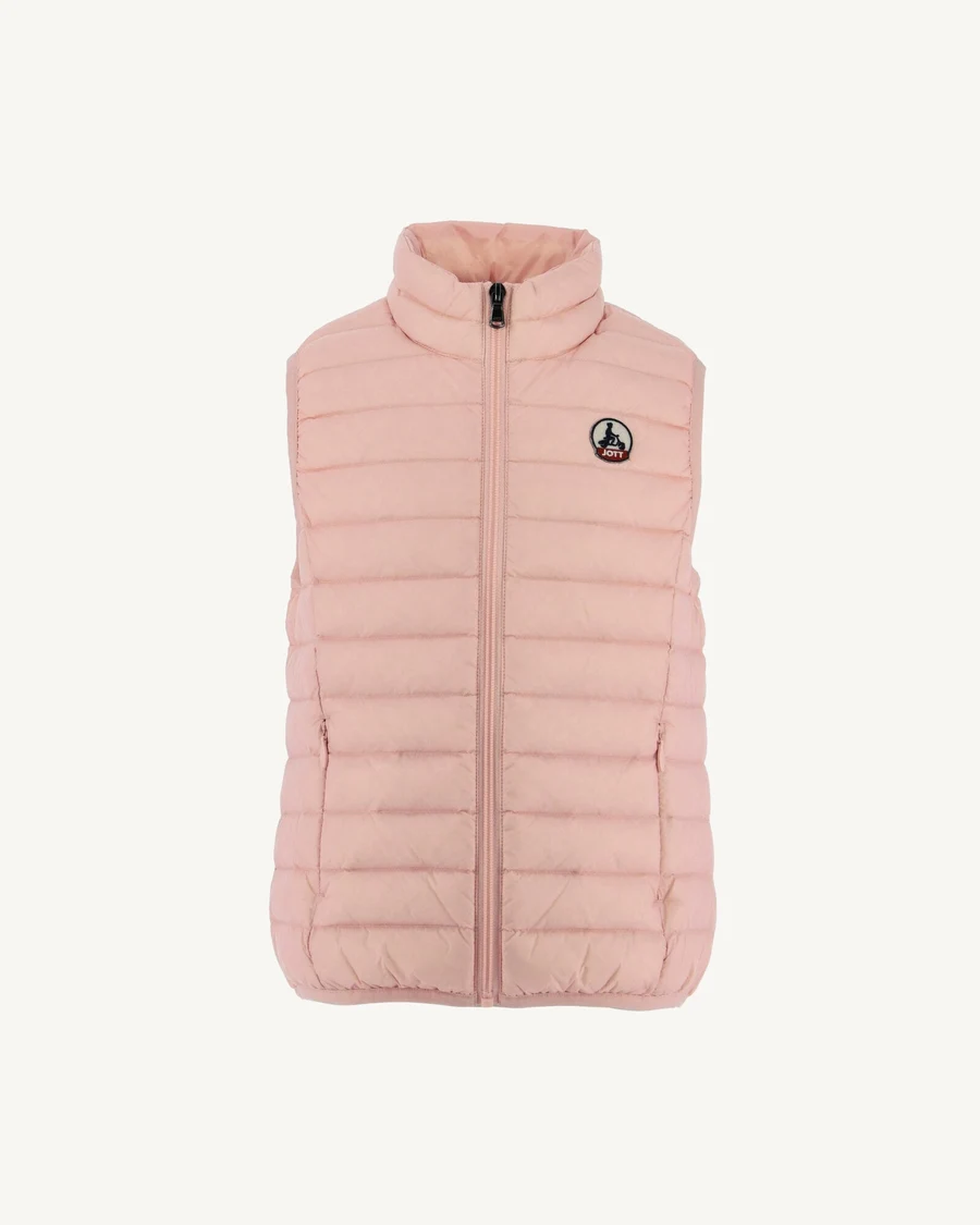 Chaleco infantil Jott de plumas pato Niño/niña Zoe BÁSICO 472 peach pink Justoverthetop rosa melocotón
