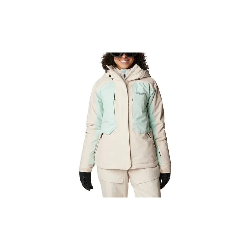 Chaqueta de esquí para mujer Columbia Highland Summit (Dark Stone, Aqua Haze)