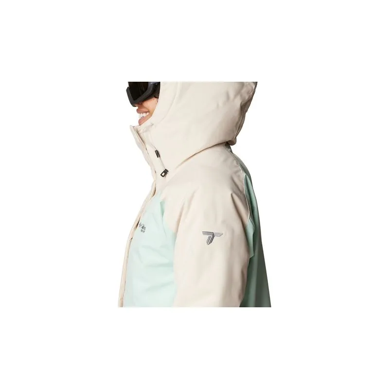 Chaqueta de esquí para mujer Columbia Highland Summit (Dark Stone, Aqua Haze)