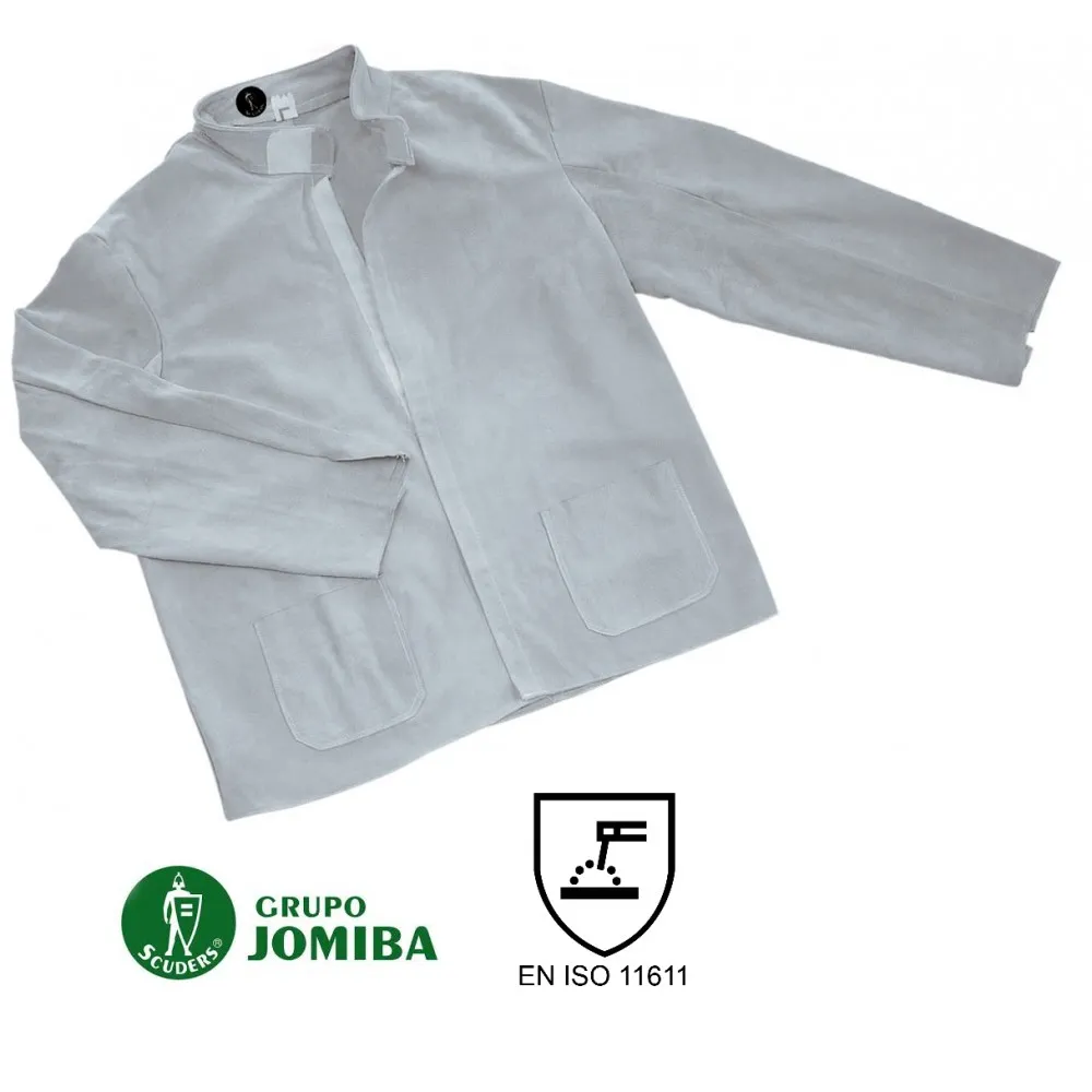 Chaqueta de serraje para soldador
