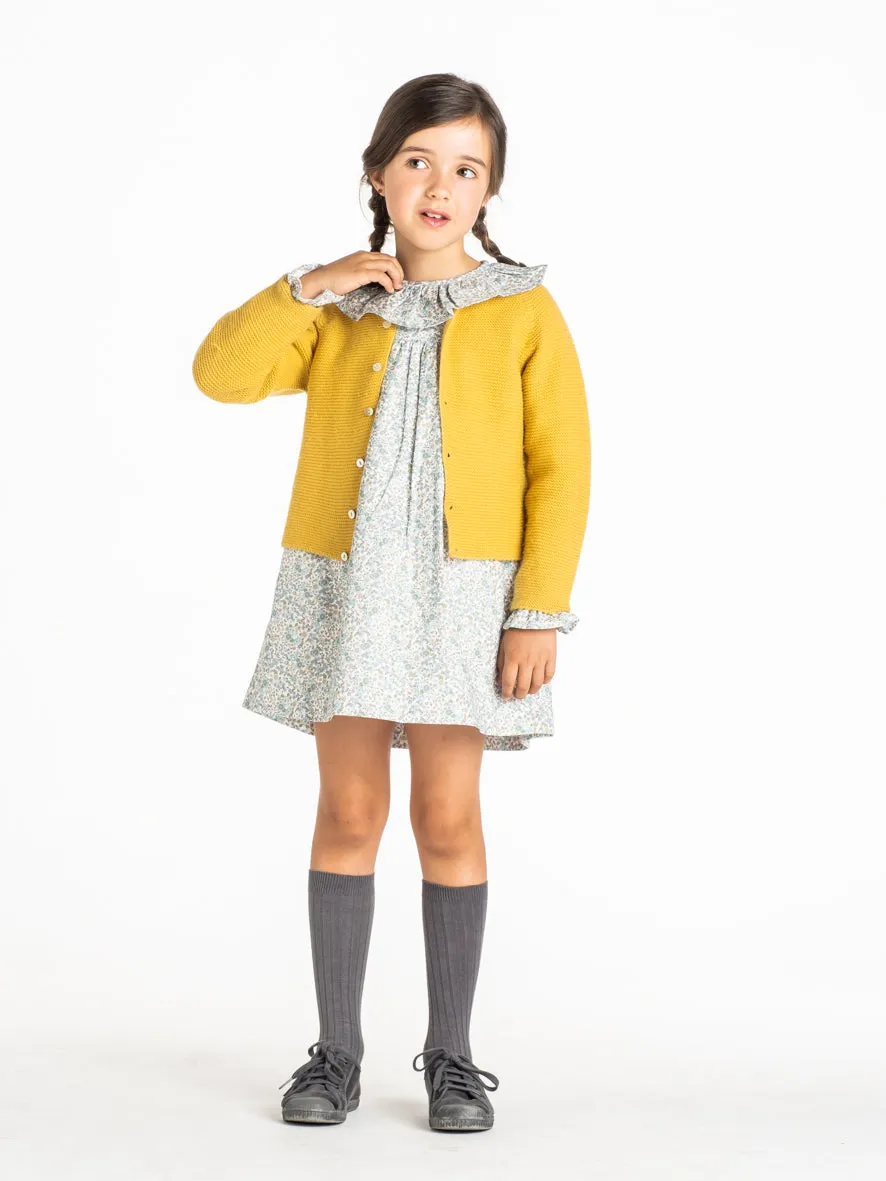 Chaqueta mostaza botones
