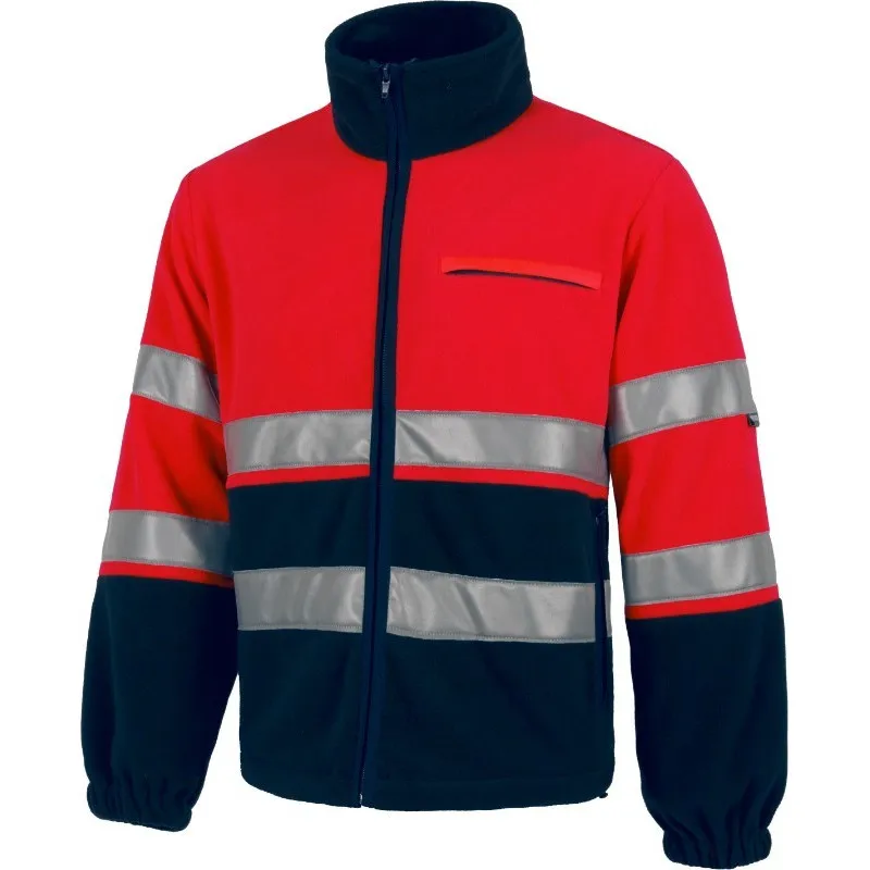 Chaqueta Polar de Alta Visibilidad WORKTEAM con cintas reflectantes C4027