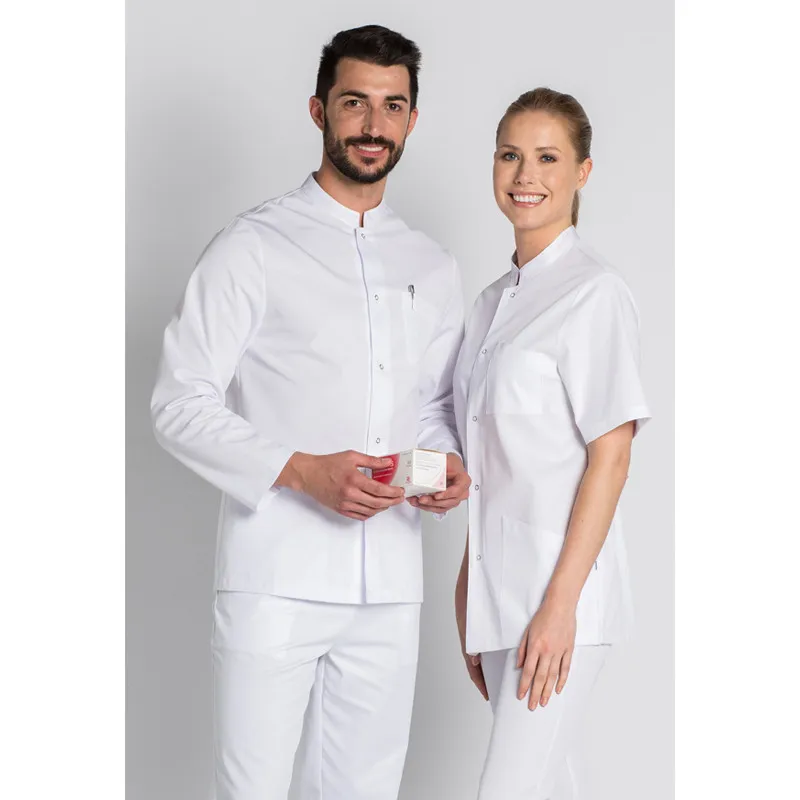 CHAQUETA UNISEX CUELLO TIRILLA BLANCA MANGA LARGA  DYNEKE