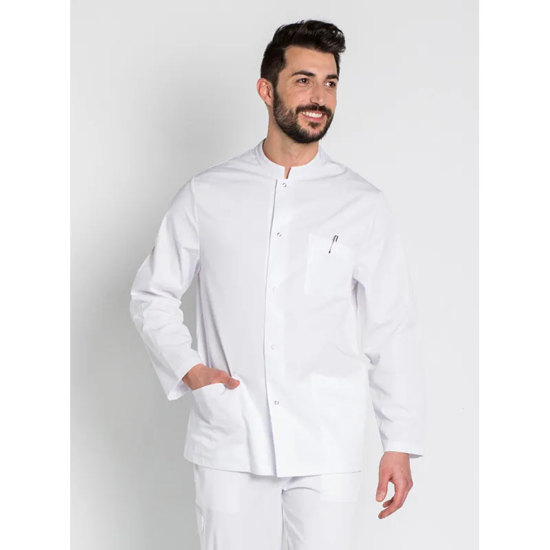CHAQUETA UNISEX CUELLO TIRILLA BLANCA MANGA LARGA  DYNEKE