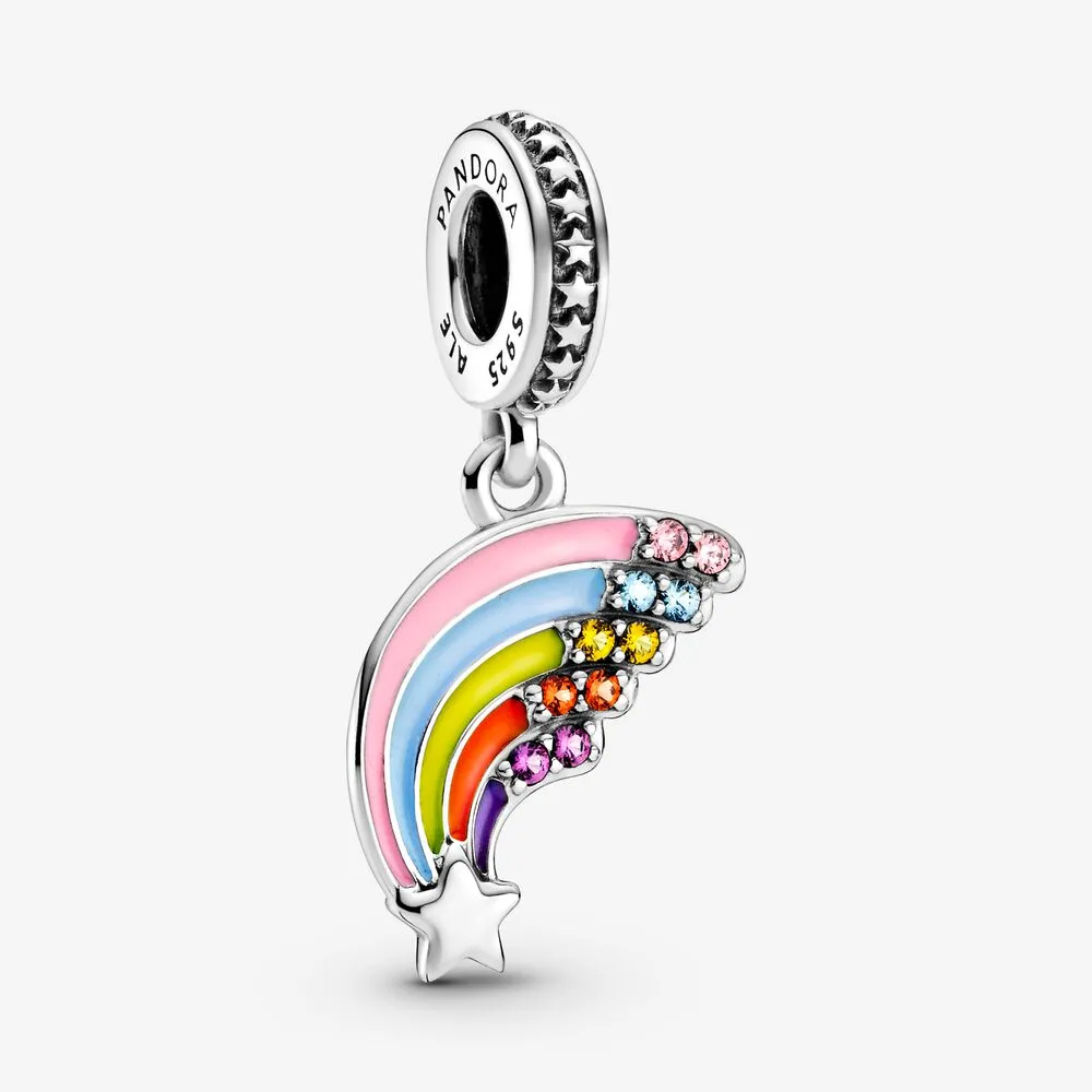 Charm colgante en plata de ley Arcoiris Colorido  799351C01