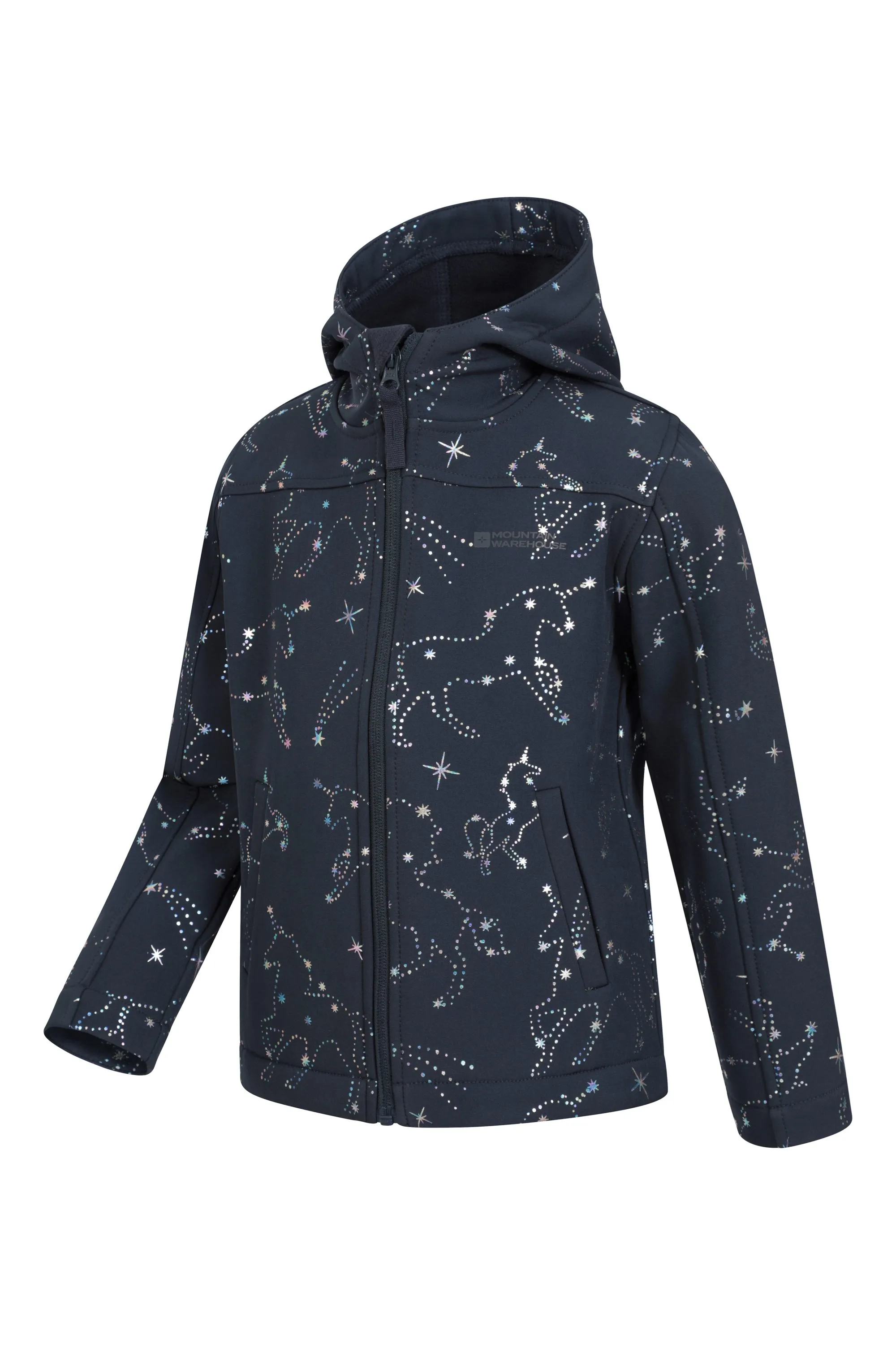 Exodus II softshell infantil estampada y resistente al agua