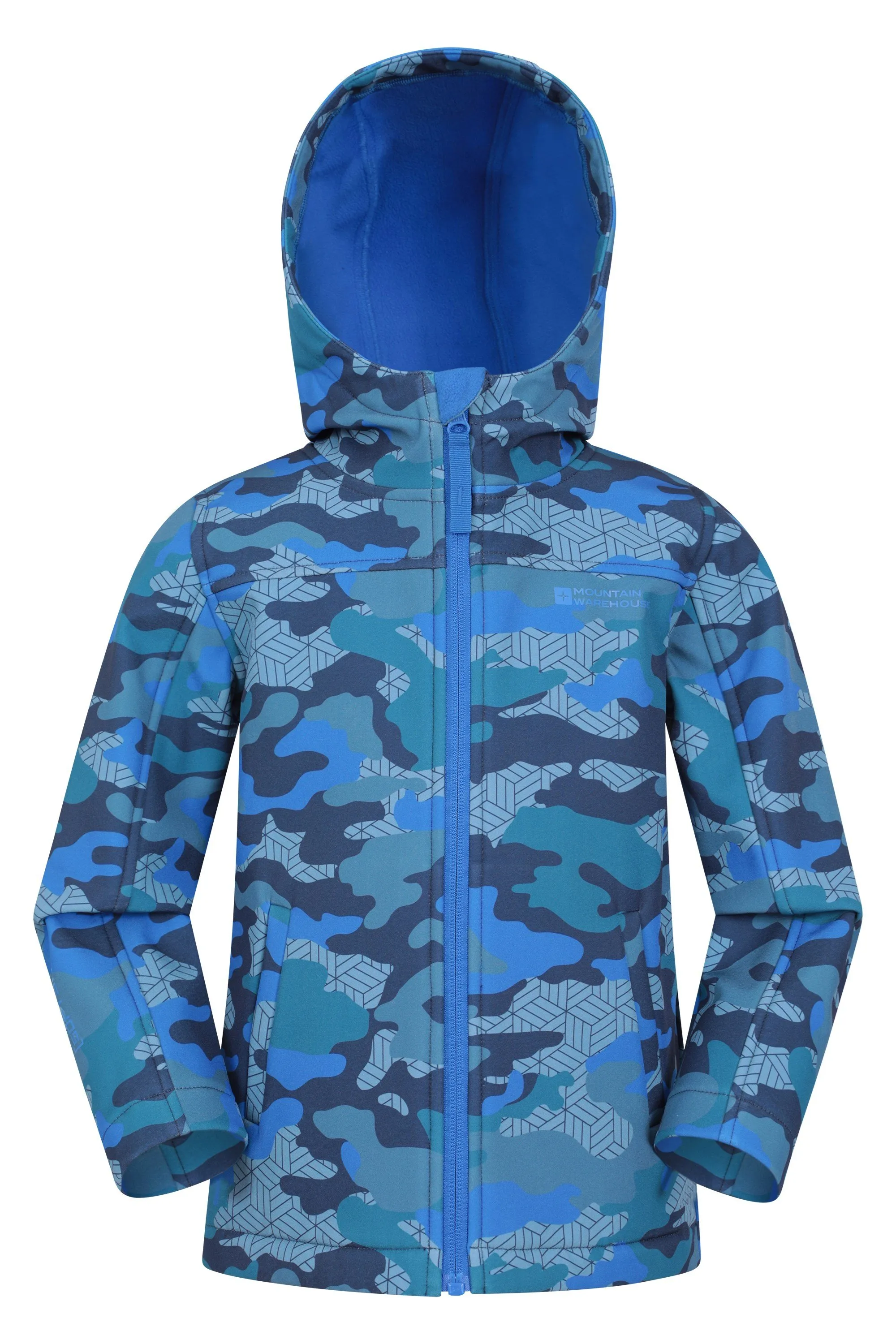 Exodus II softshell infantil estampada y resistente al agua