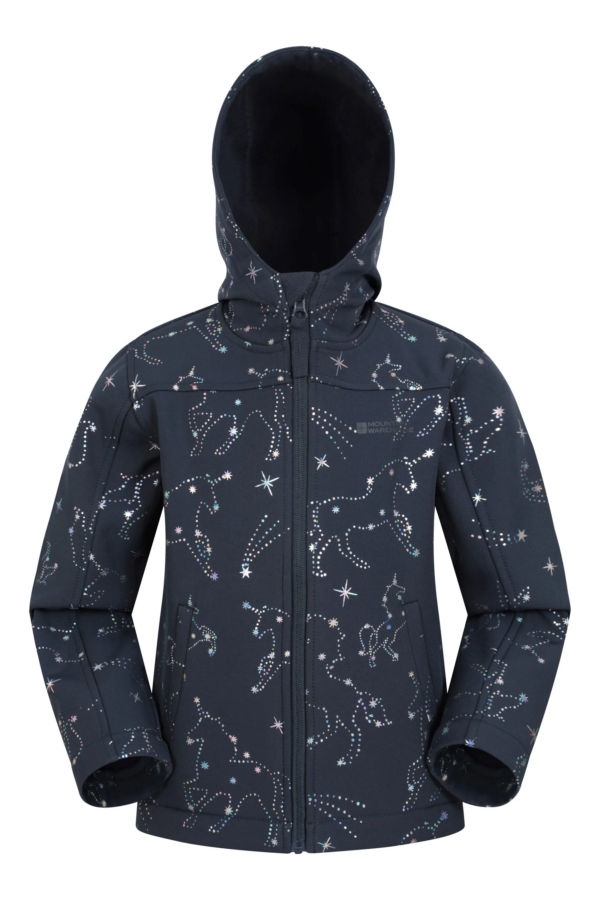 Exodus II softshell infantil estampada y resistente al agua