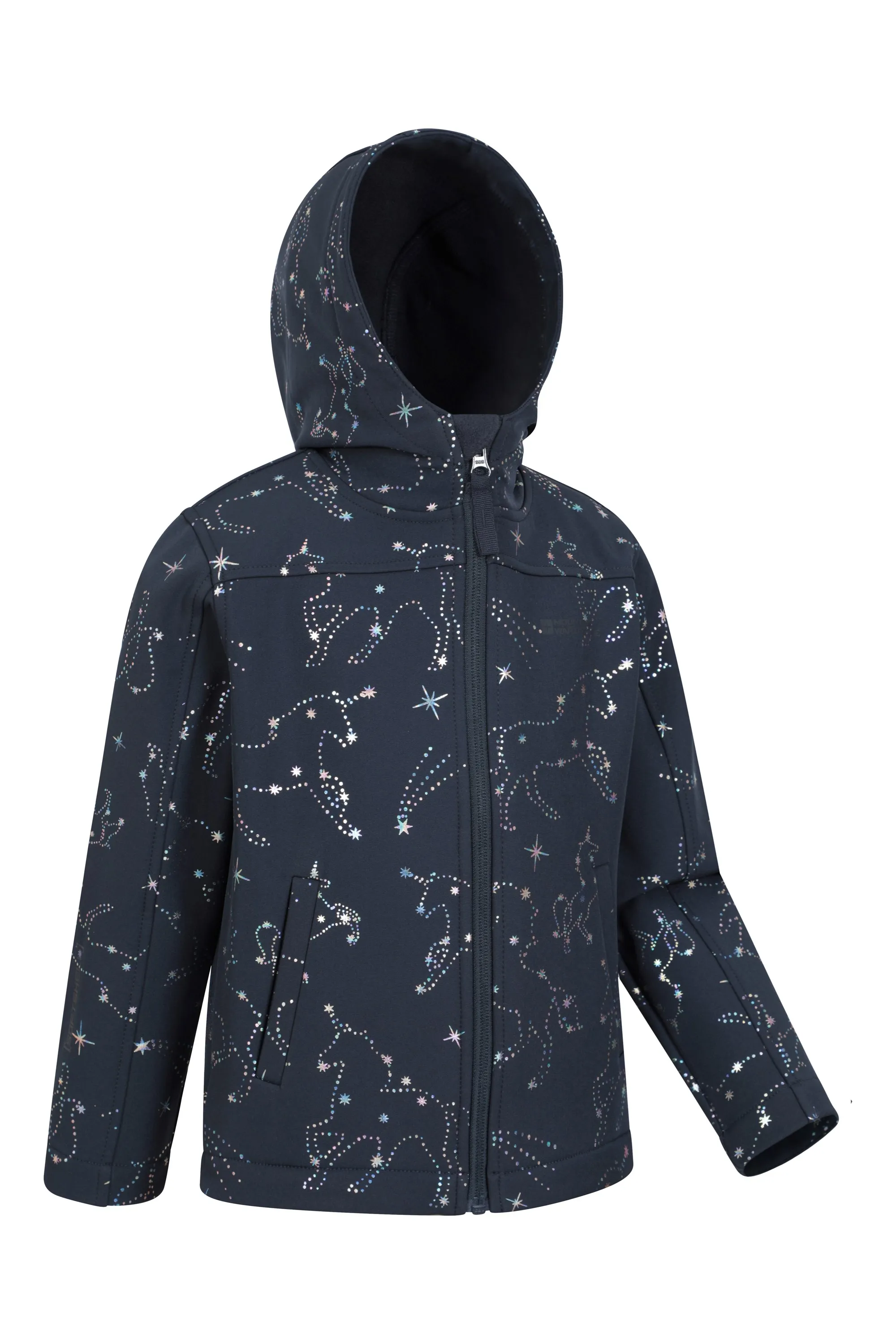Exodus II softshell infantil estampada y resistente al agua