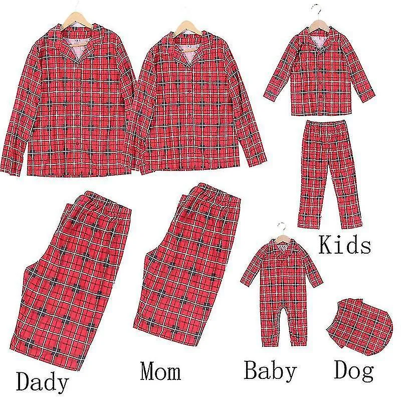 Family Christmas Pyjamas Set Christmas Parent Child Nightwear Pajamas