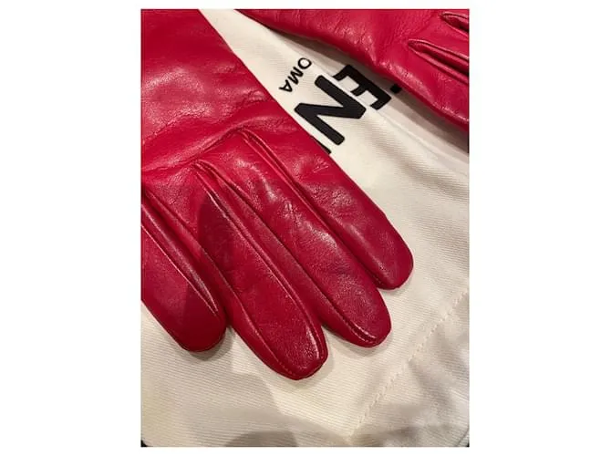 Fendi Guantes Roja 