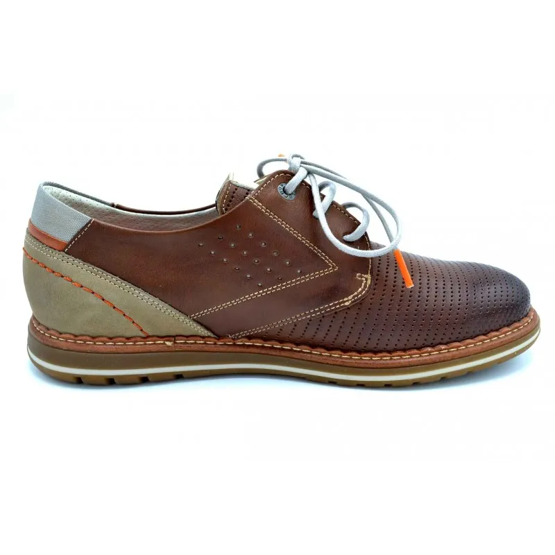 Fluchos Sheldon F1130 Camel | Zapato de piel con cordones | Suela Dinergy