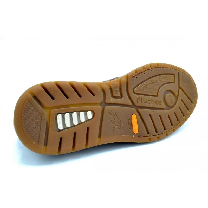 Fluchos Sheldon F1130 Camel | Zapato de piel con cordones | Suela Dinergy