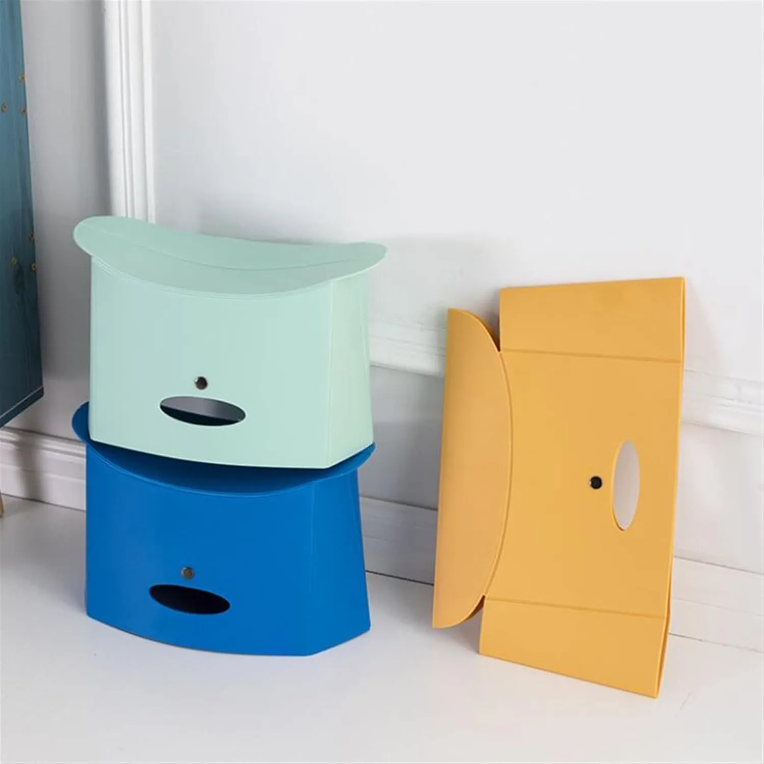 GBNYTT Silla de pesca  taburete plegable portátil para camping  pesca  senderismo  almacenamiento de archivos de plástico ligero