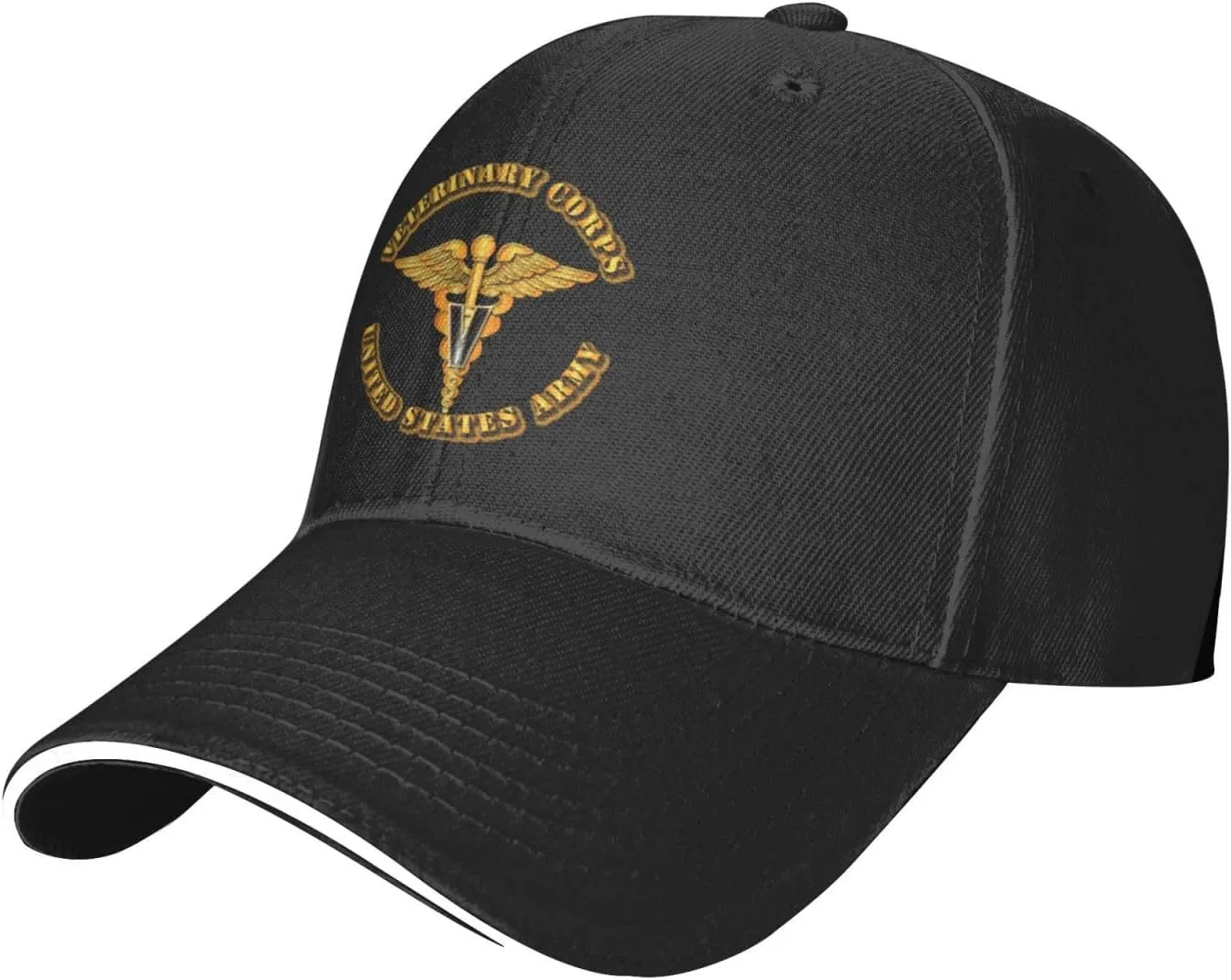 Gorra para Deporte Cuerpo Veterinario del Ejército Sport Hat Transpirable Gorra Trucker Proteccion Solar Sombrero Beisbol para V