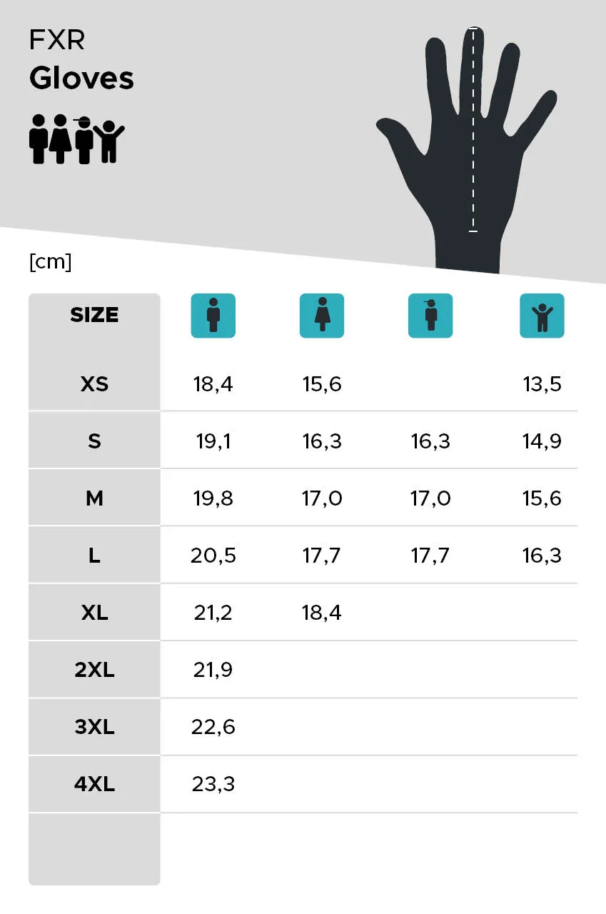 GUANTES DE CROSS FXR REFLEX NEGROBLANCO 