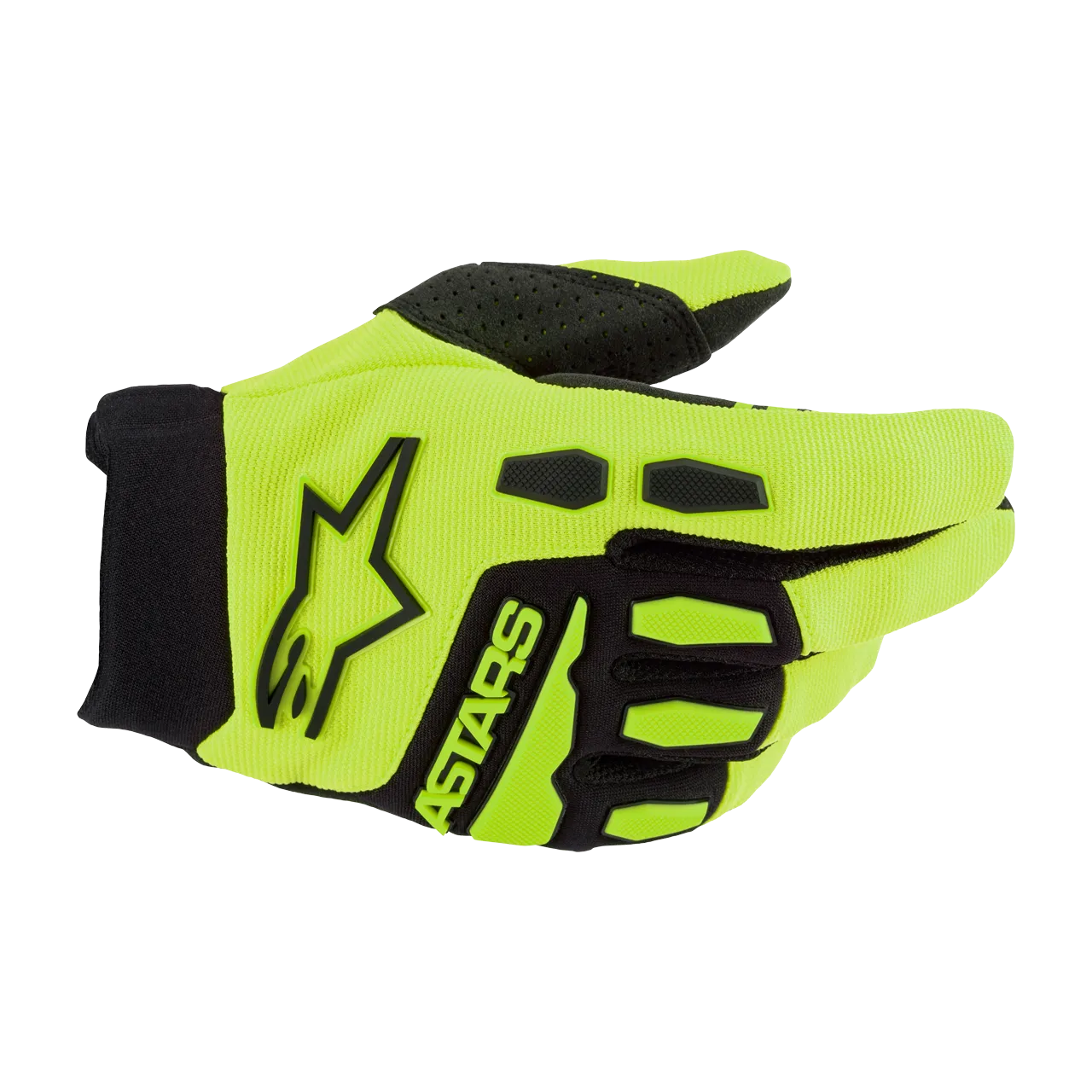 GUANTES DE CROSS NIñO ALPINESTARS BORE AMARILLO FLUONEGRO